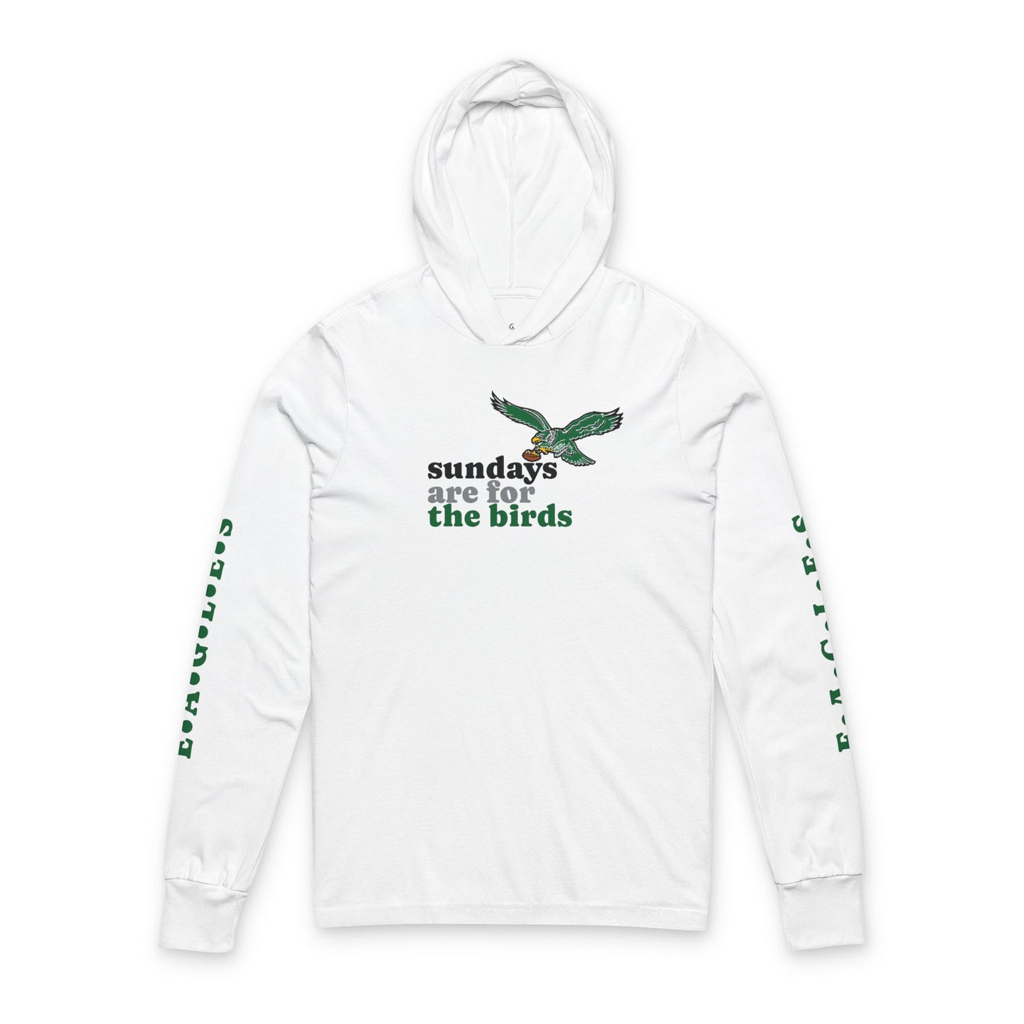 Philadelphia Eagles ‘Sundays Are For the Birds’ Unisex Hooded Long Sleeve Tee