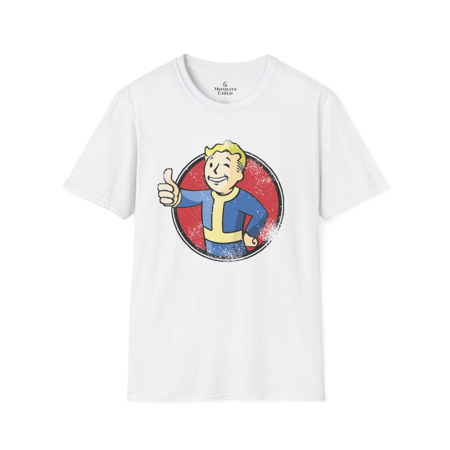 Fallout Distressed Vault Boy Unisex T-Shirt - up to 5X