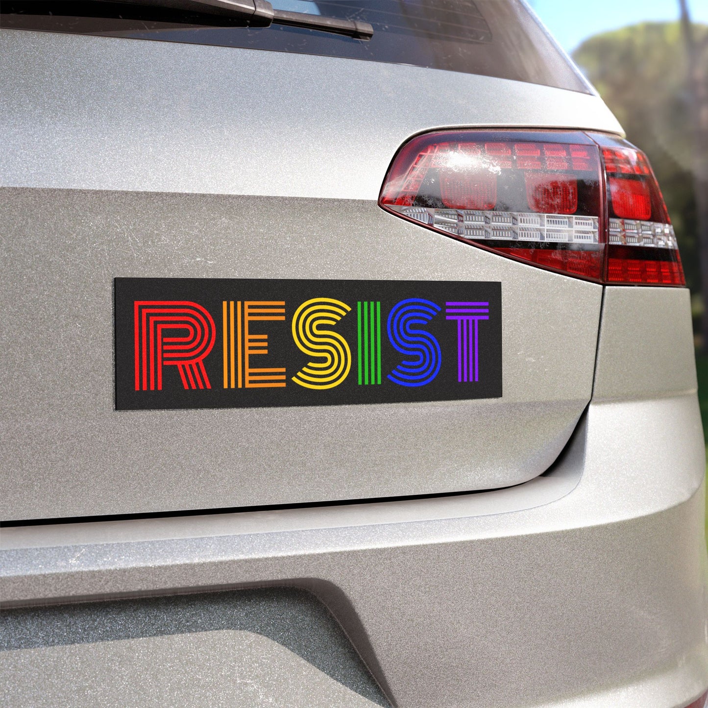 Car Magnet - Rainbow ‘RESIST’