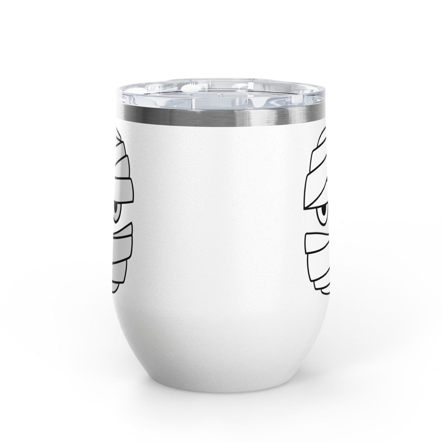 Wine Tumbler, 12oz - Spooky Mummy