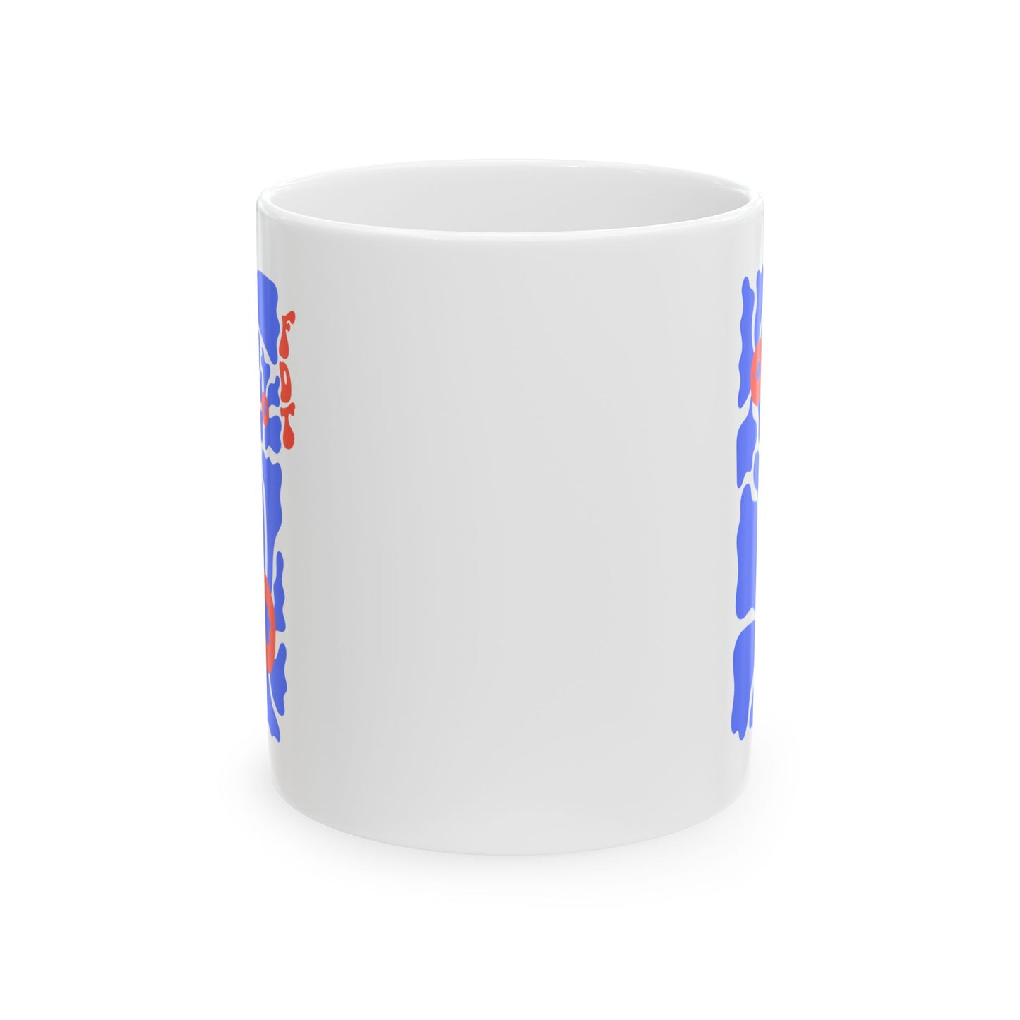 White Ceramic Mug - “FDT” Anti-Trump