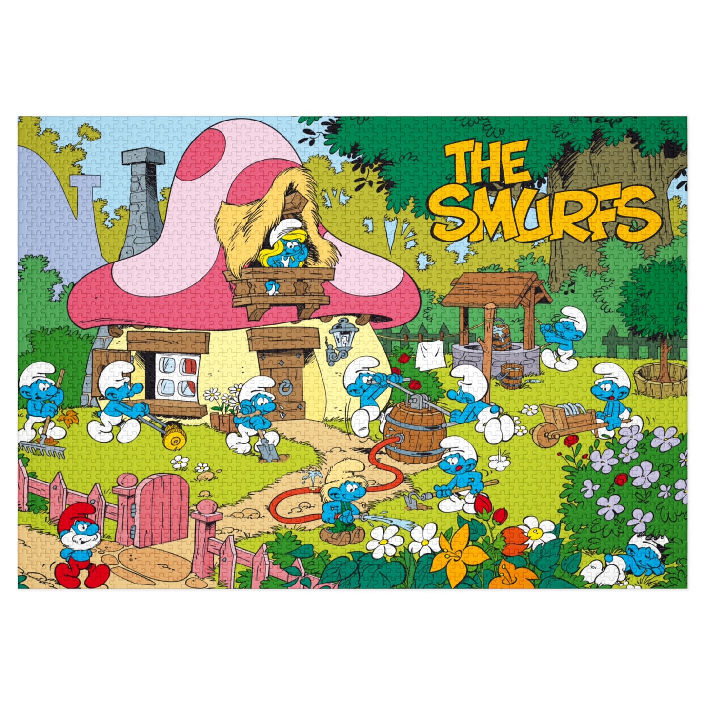 Smurfs Jigsaw Puzzle with Tin