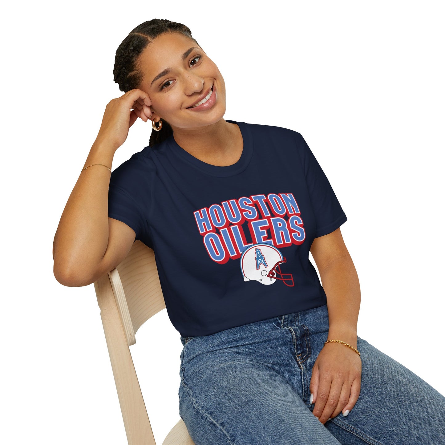 Houston Oilers Retro Helmet Unisex T-Shirt | up to 5X