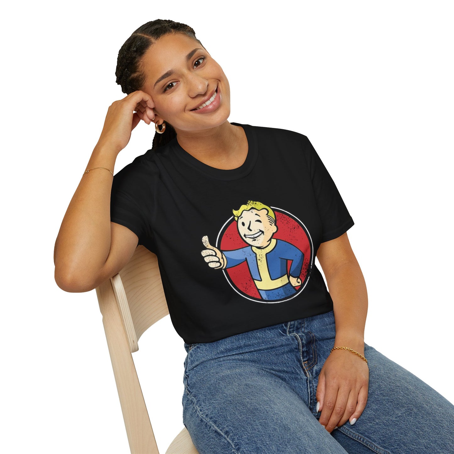 Fallout Distressed Vault Boy Unisex T-Shirt - up to 5X