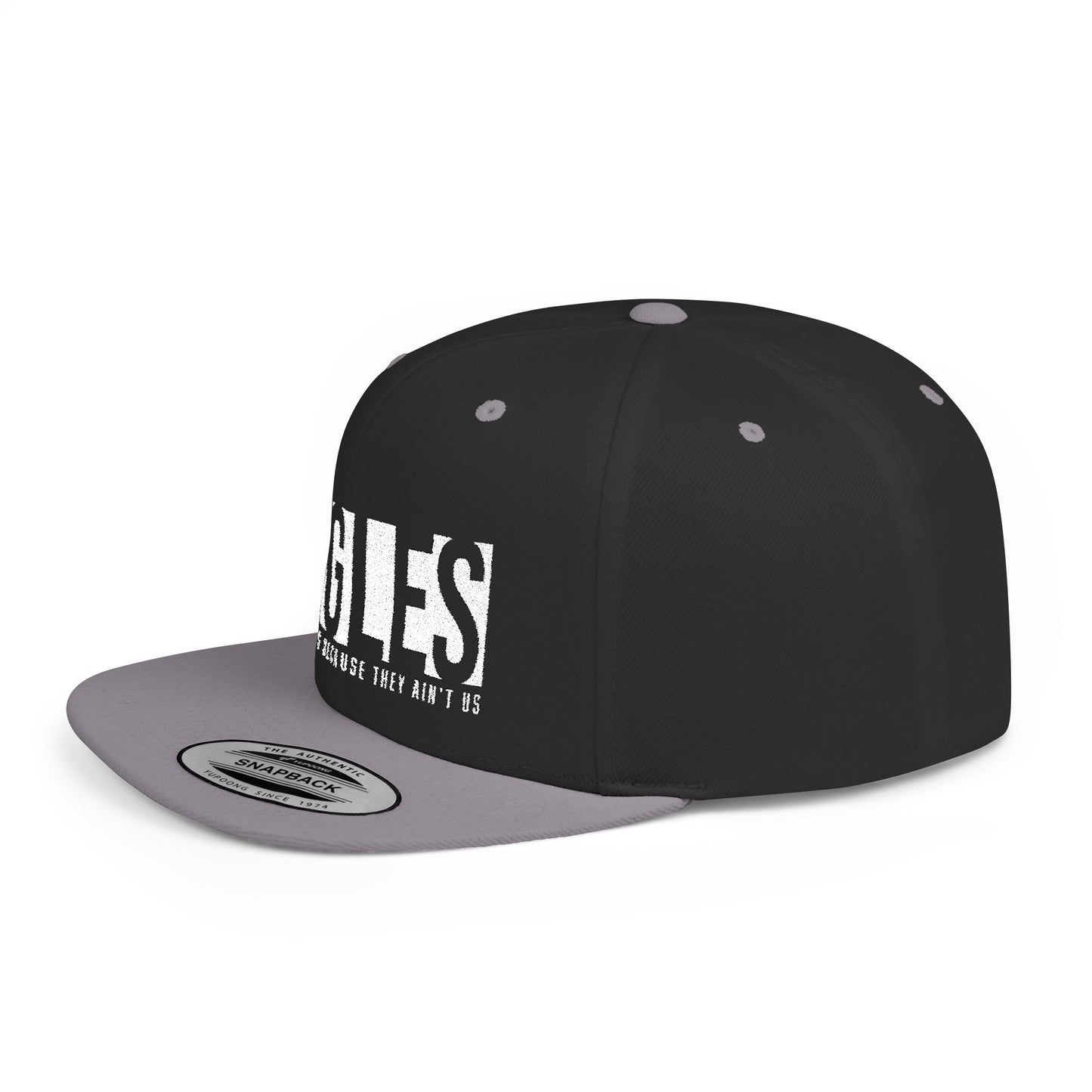SnapBack Embroidered Hat - ‘They Hate Us Because They Ain’t Us’