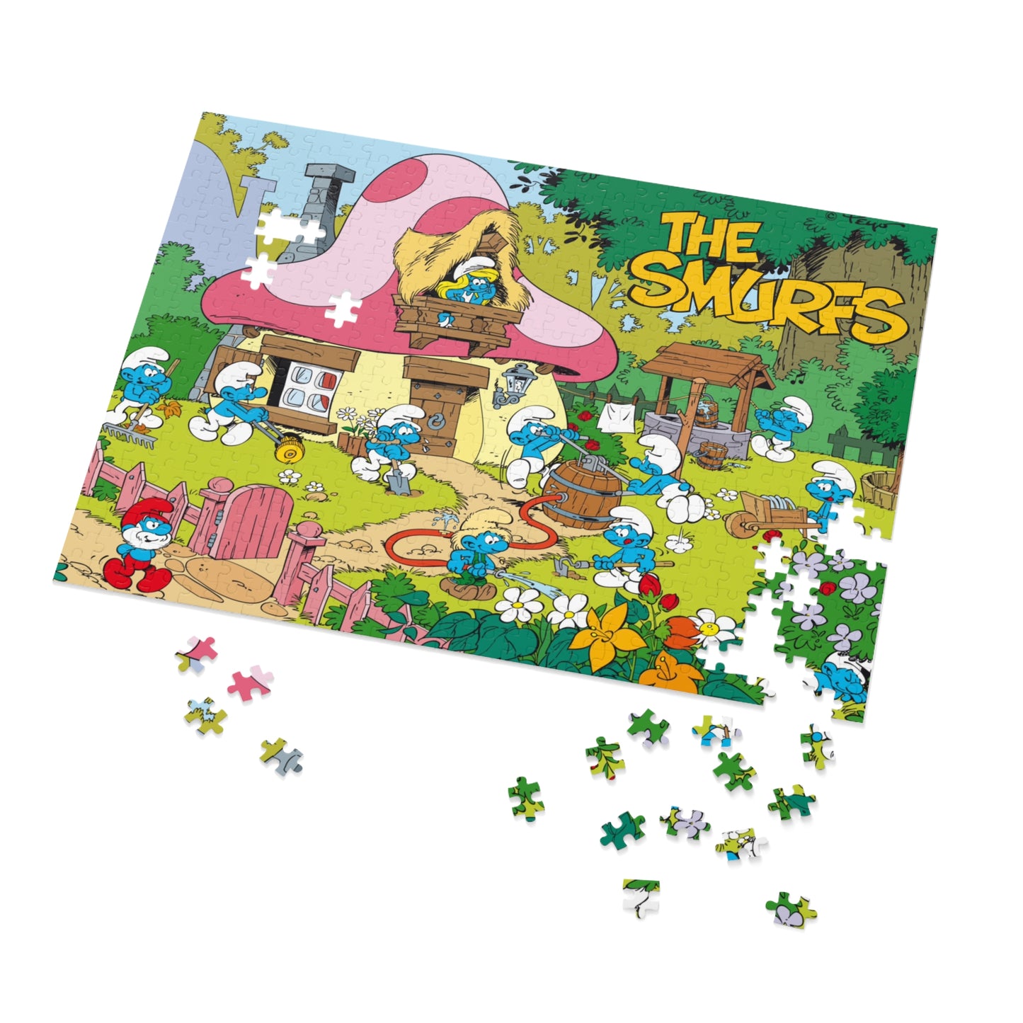 Smurfs Jigsaw Puzzle with Tin