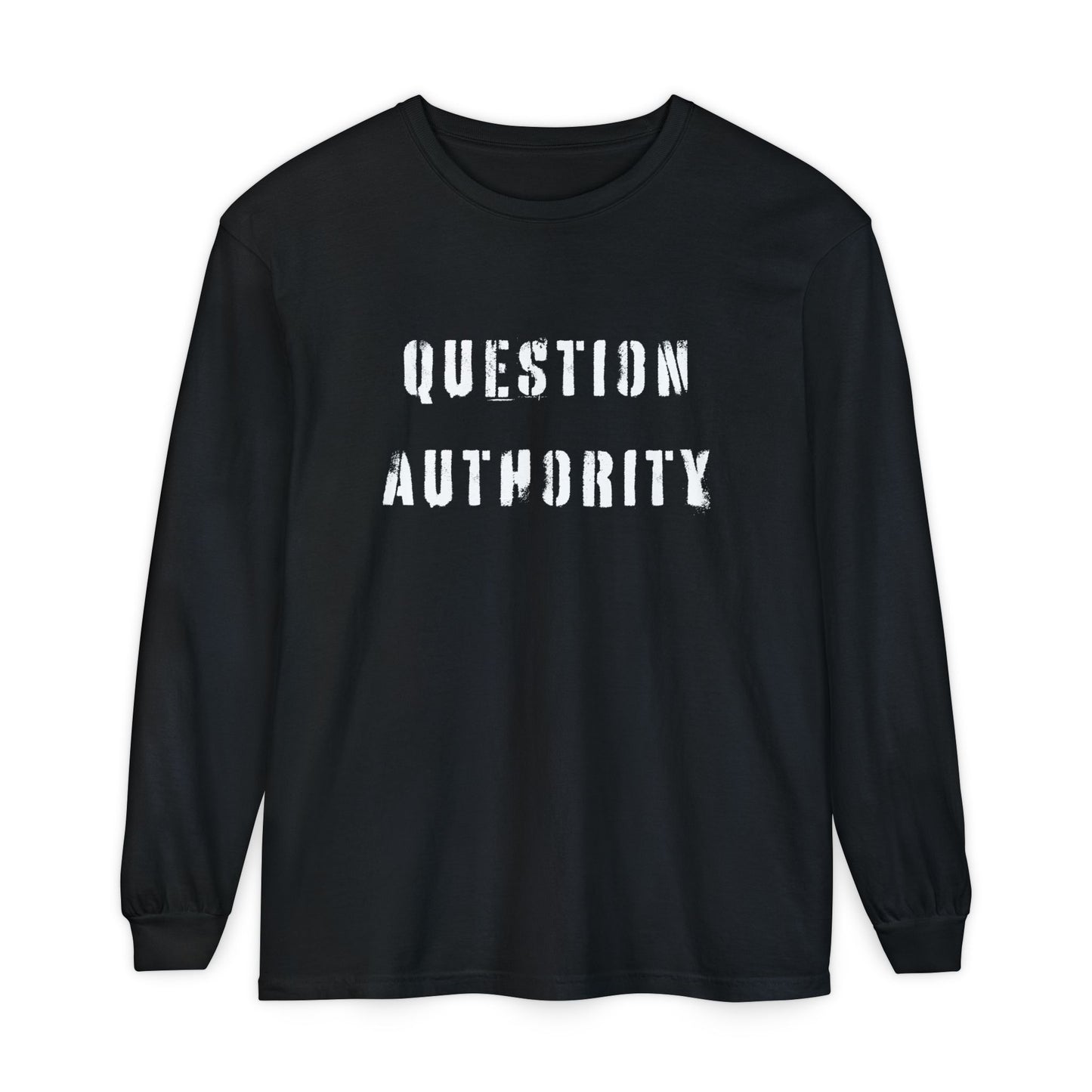 ‘Question Authority’ Unisex Long Sleeve Tee