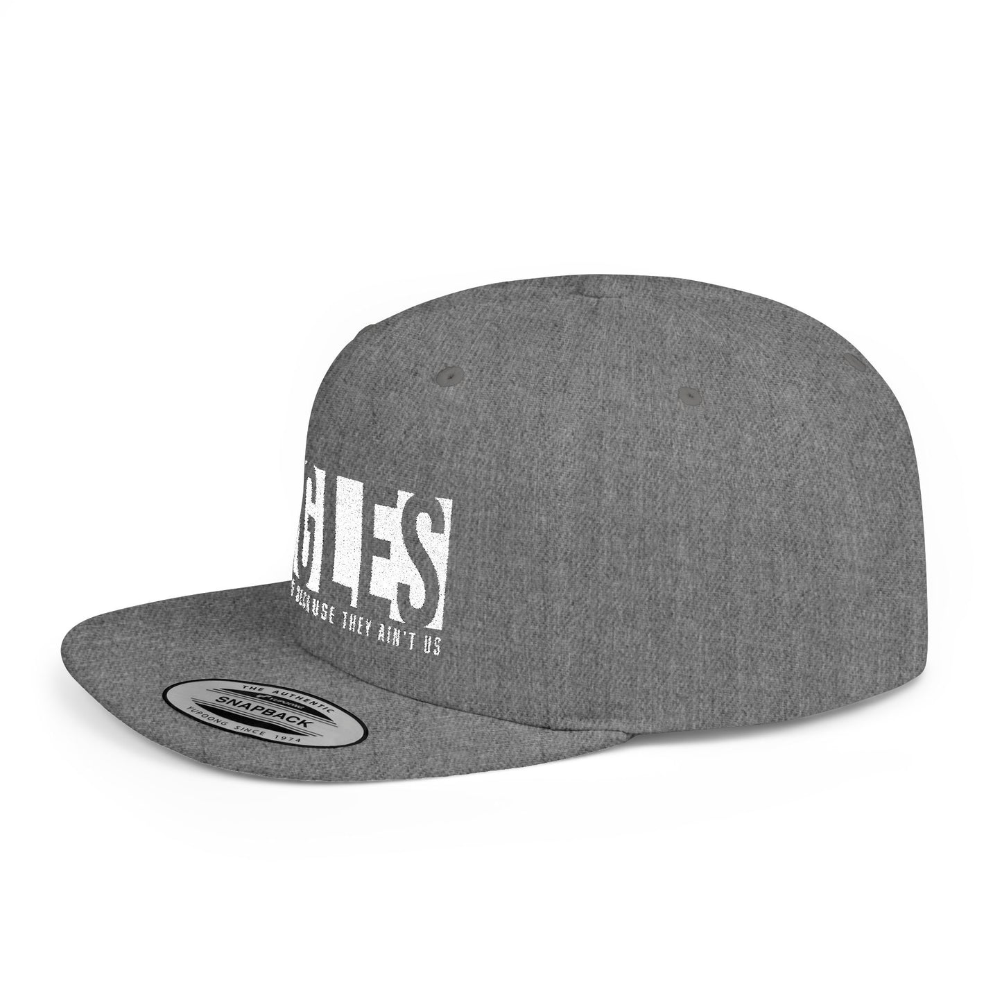 SnapBack Embroidered Hat - ‘They Hate Us Because They Ain’t Us’