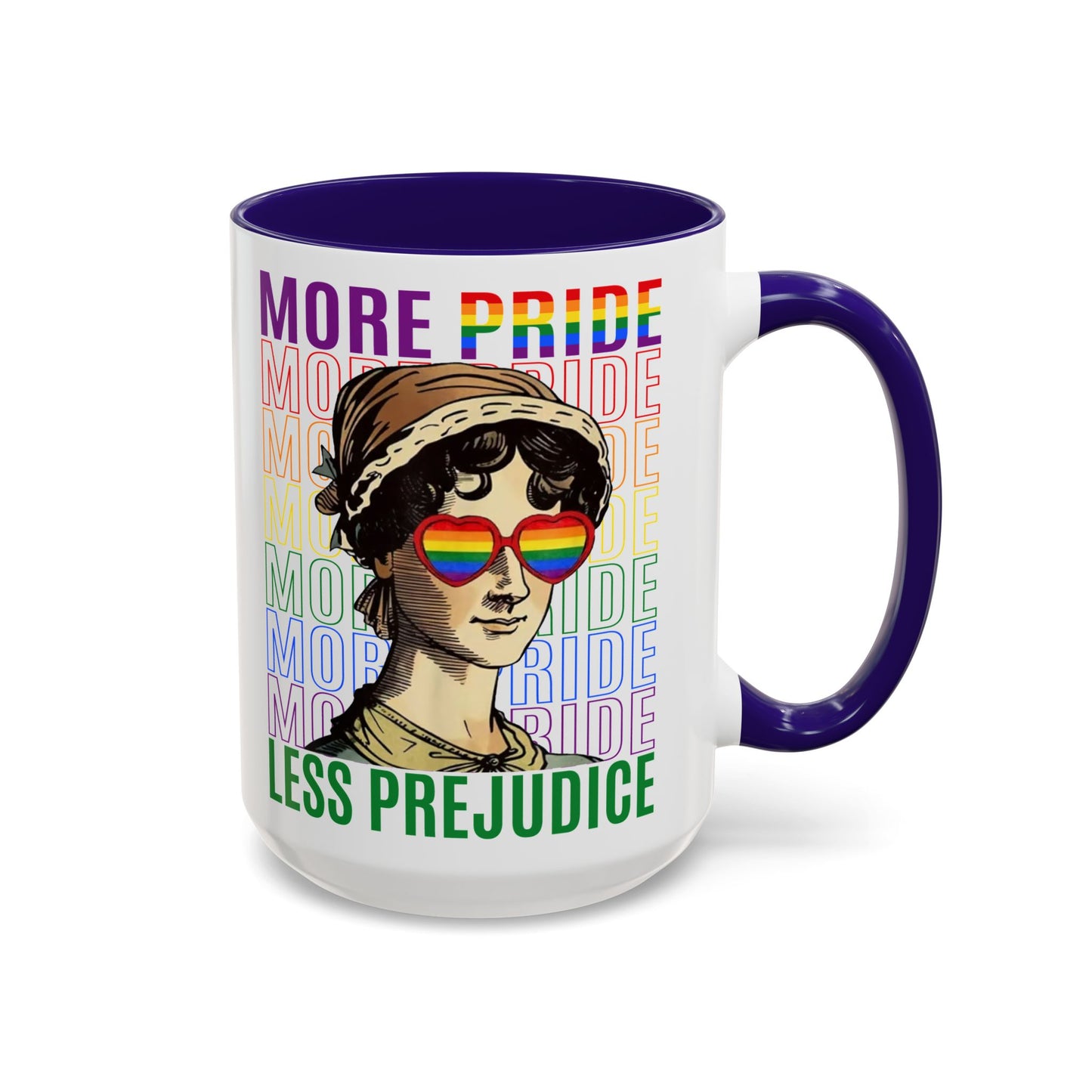 Color Accent Ceramic Mug - Jane Austen LGBTQ+