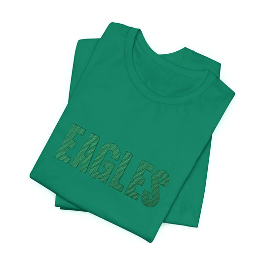 Philadelphia Eagles Tone-on-Tone Green Embroidered Tee