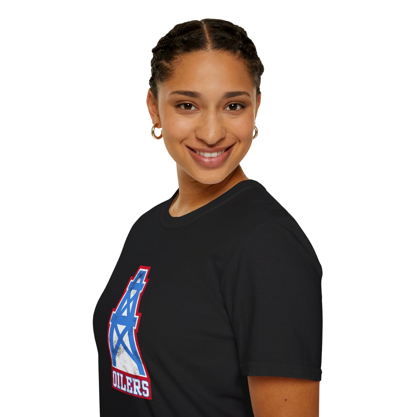 Unisex Tee - Houston Oilers Distressed Oil Derrick
