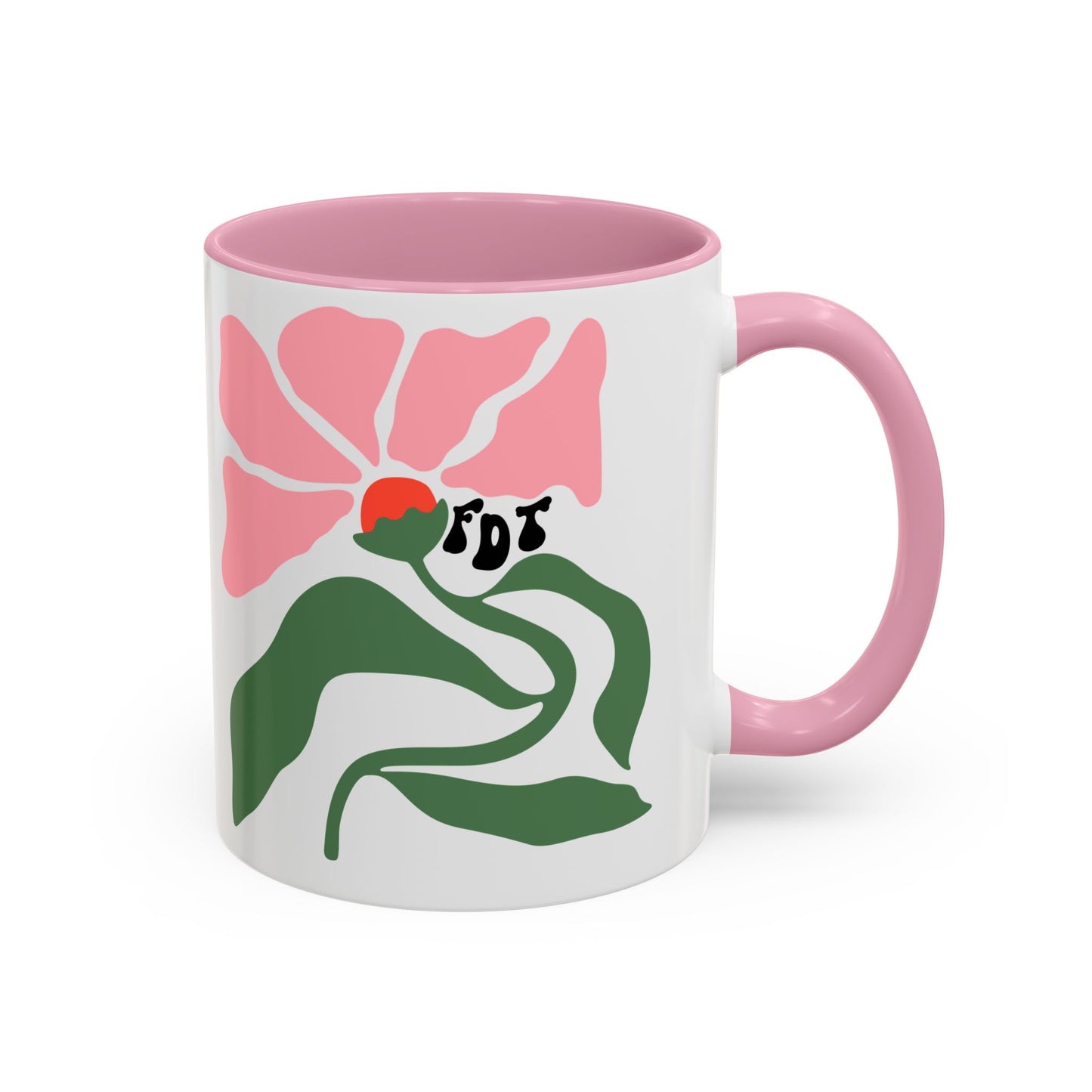 'FDT' Anti-Trump Pink Floral Ceramic Mug