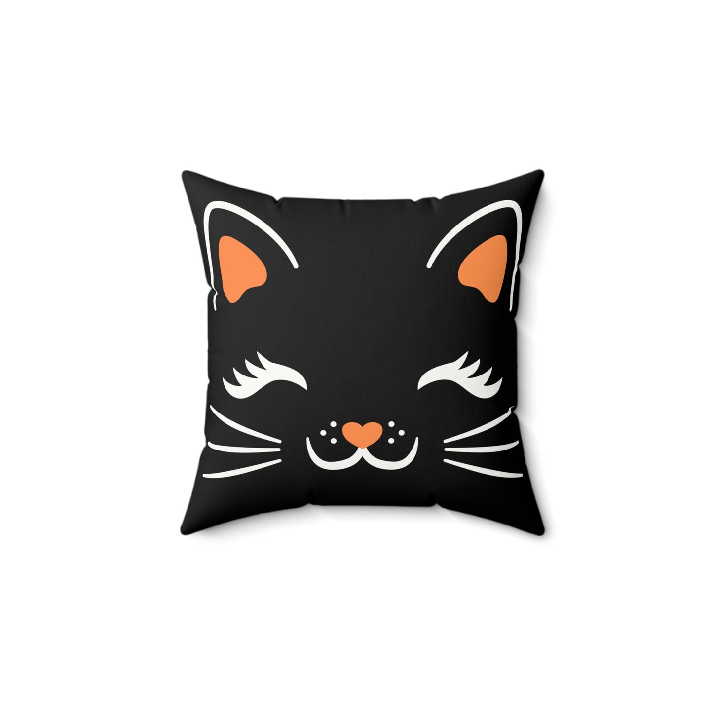 Halloween Pillow with Insert - Black Cat