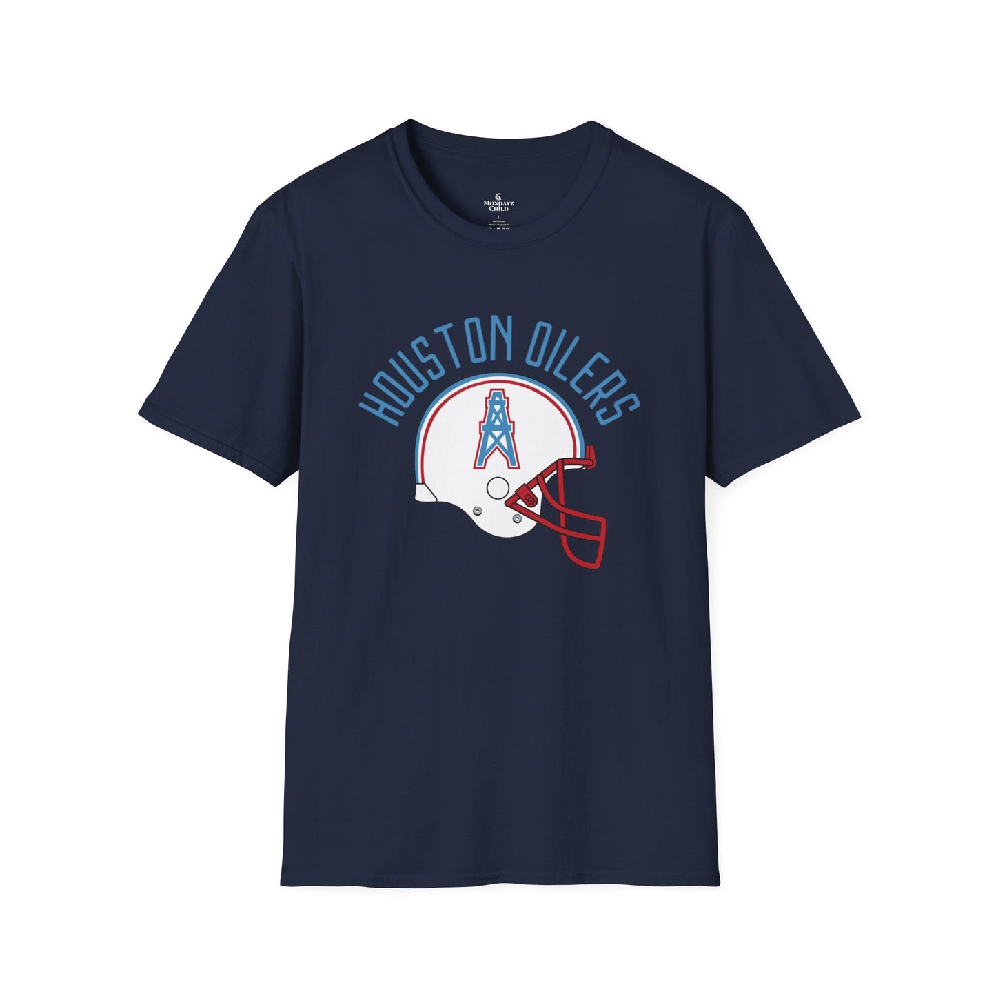 Houston Oilers Vintage Helmet Unisex Softstyle T-Shirt