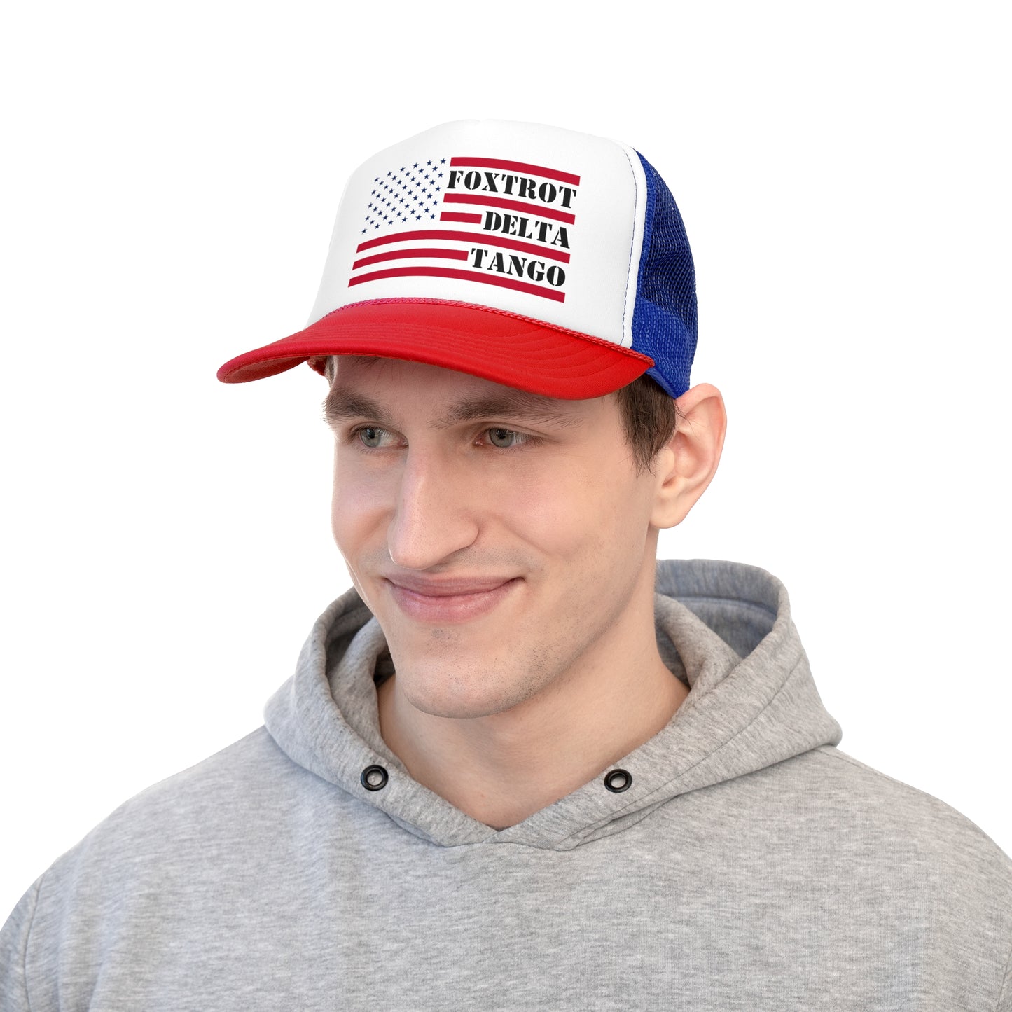 “FOXTROT DELTA TANGO” Anti-Trump Snap-Back Trucker Cap