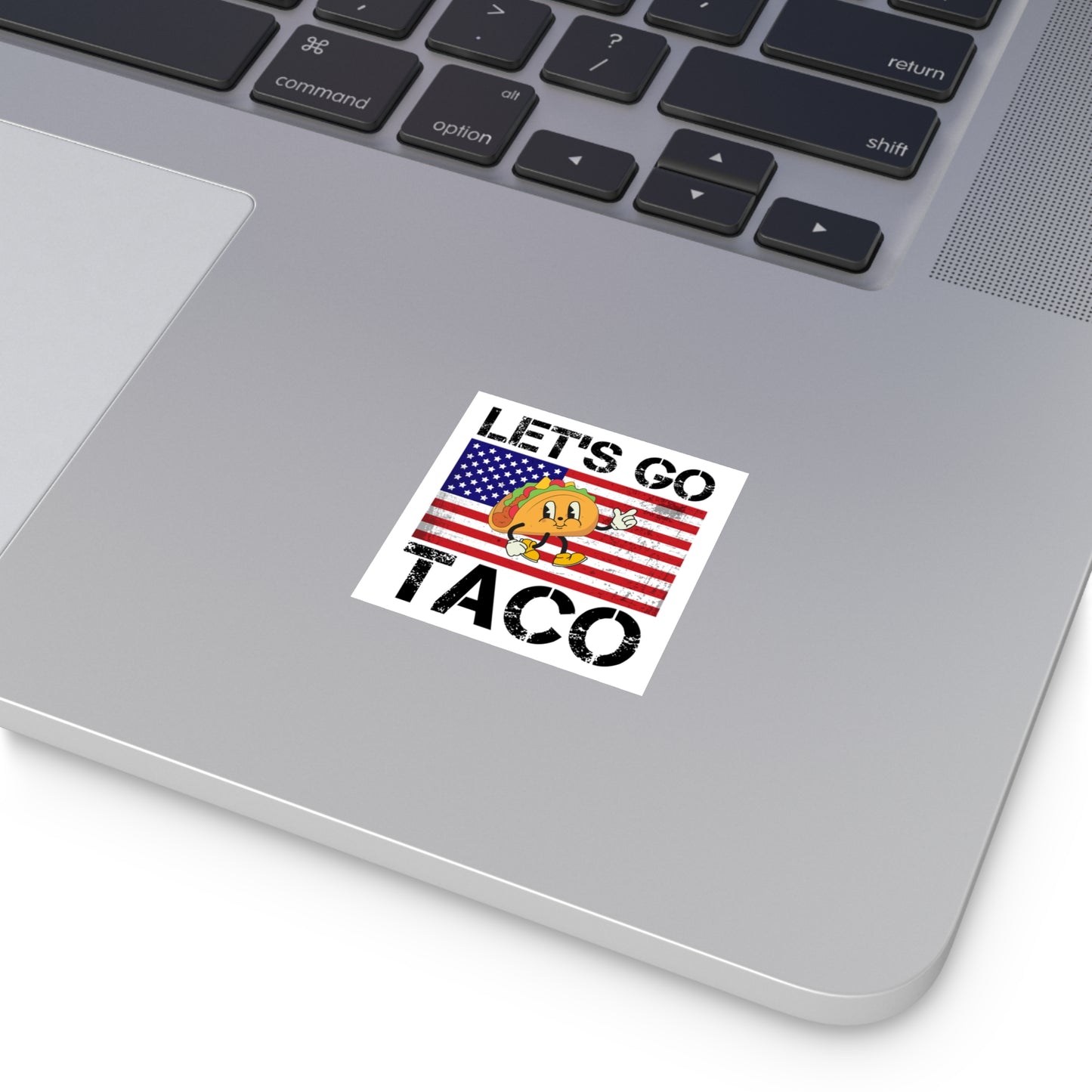 Let’s Go Taco Anti-Trump Square Stickers, Indoor/Outdoor