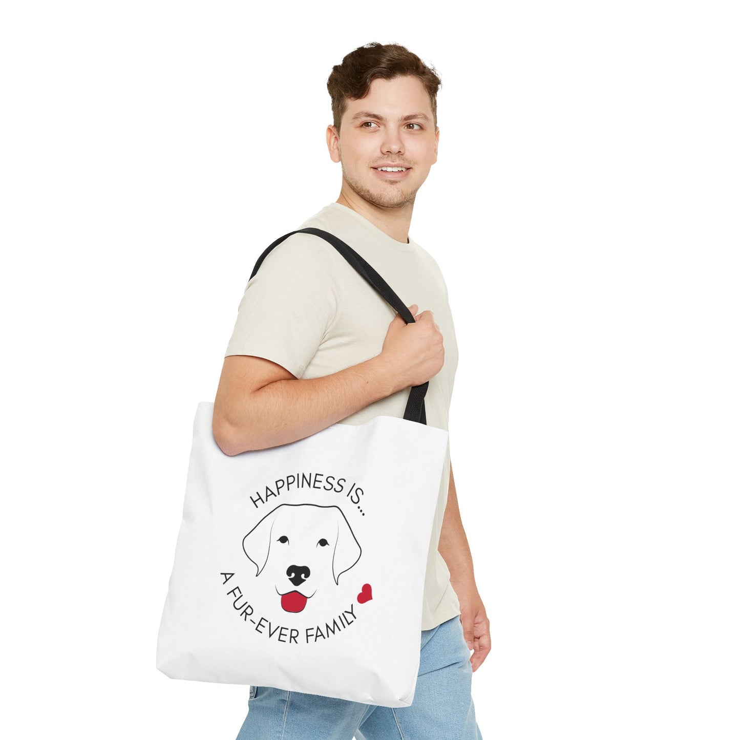 Happiness Is... A Fur-Ever Family Tote Bag