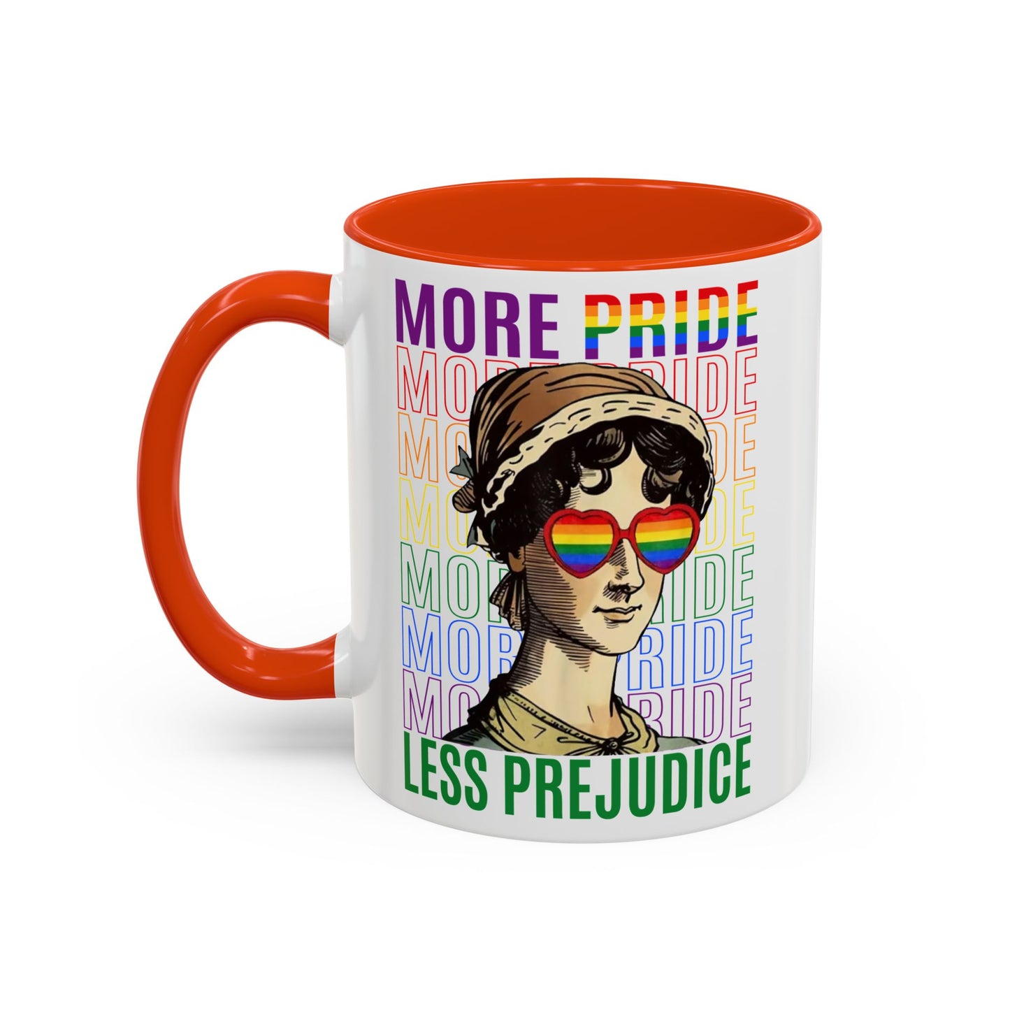 Color Accent Ceramic Mug - Jane Austen LGBTQ+