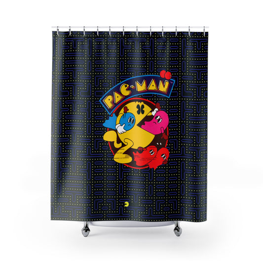 Shower Curtain - Retro Pac-Man Decor
