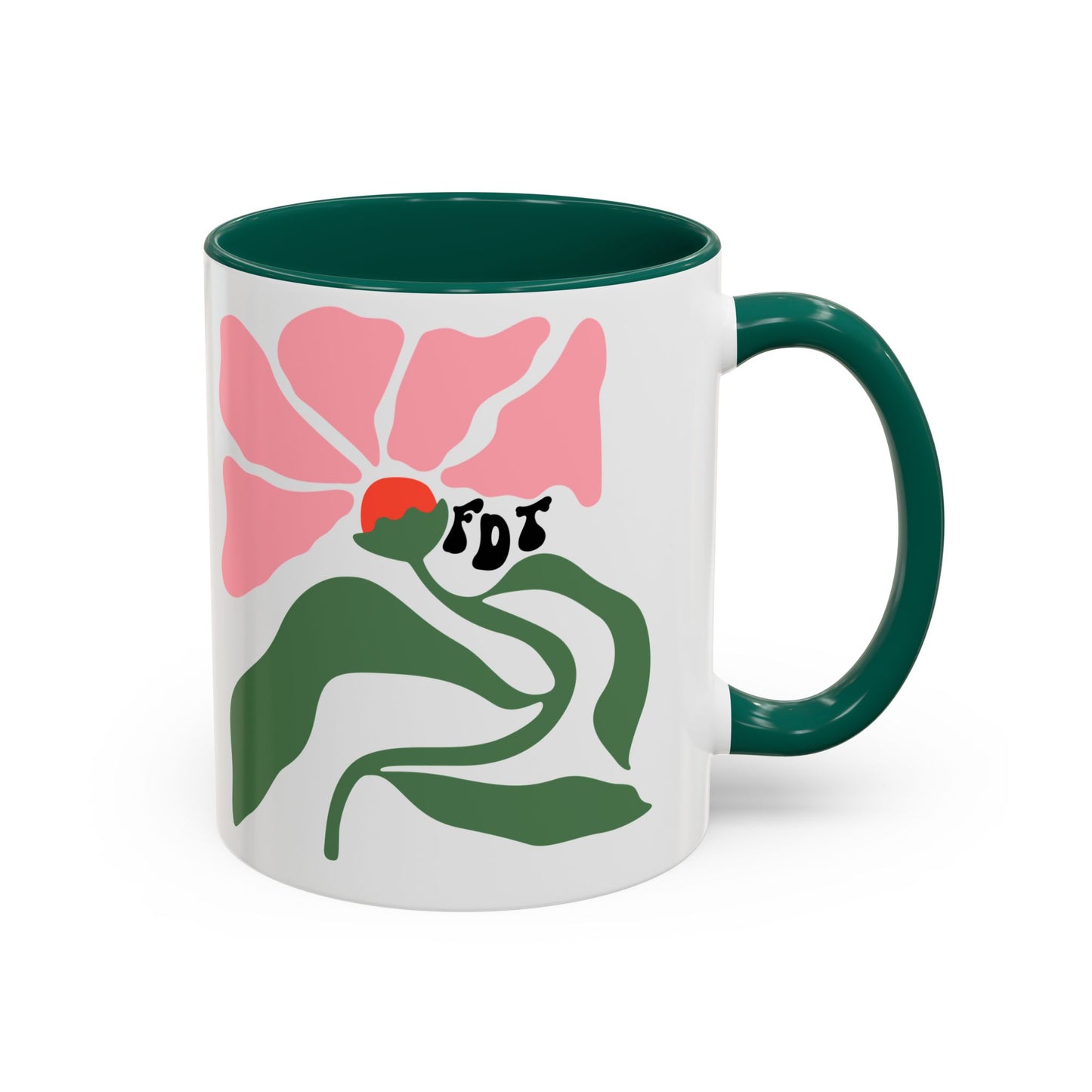 'FDT' Anti-Trump Pink Floral Ceramic Mug