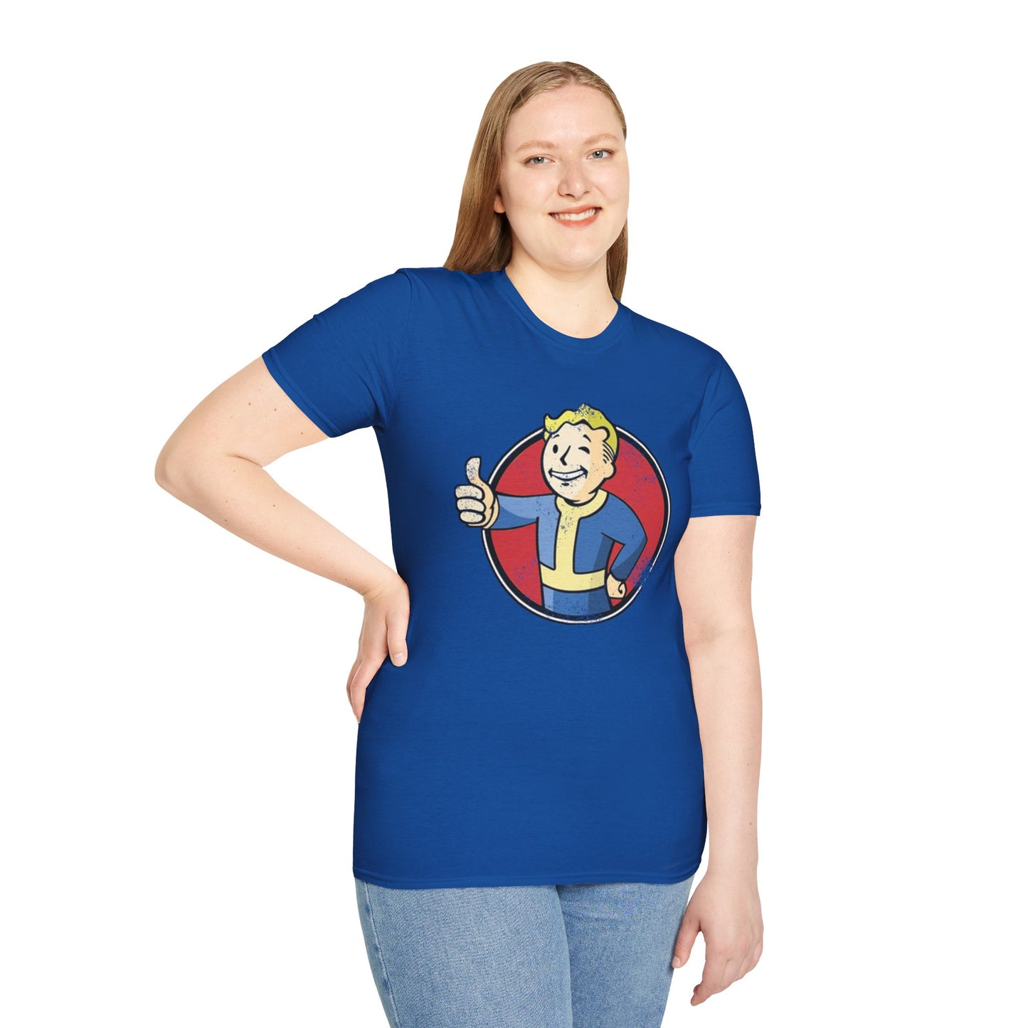 Fallout Distressed Vault Boy Unisex T-Shirt - up to 5X