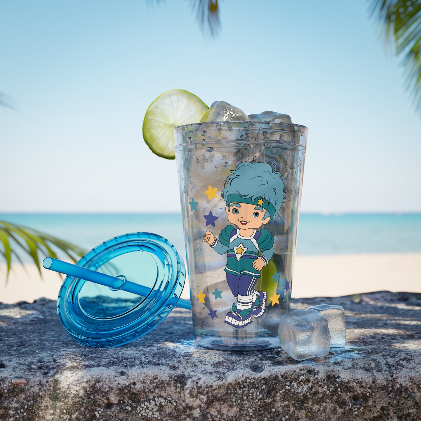 Rainbow Brite 16oz Acrylic Tumbler featuring Buddy Blue
