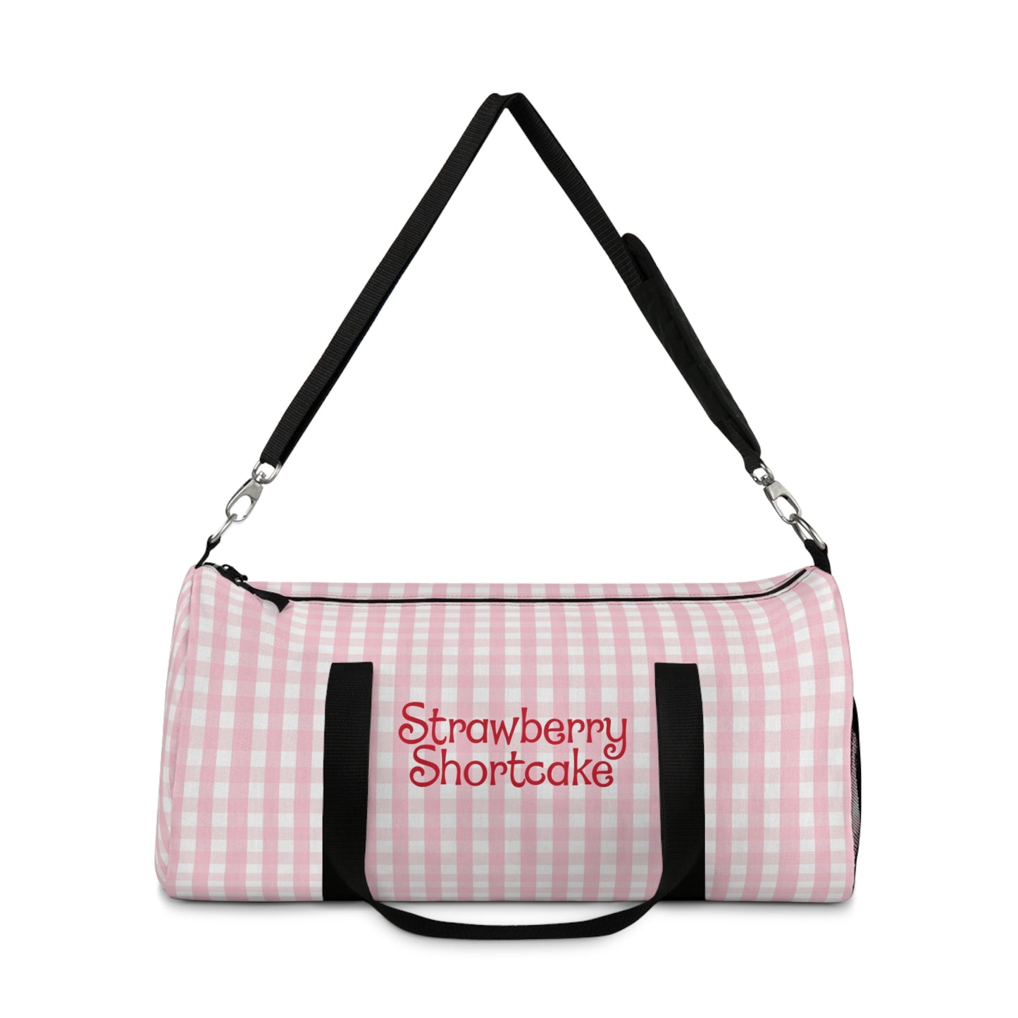 Strawberry Shortcake Gingham Duffel Bag