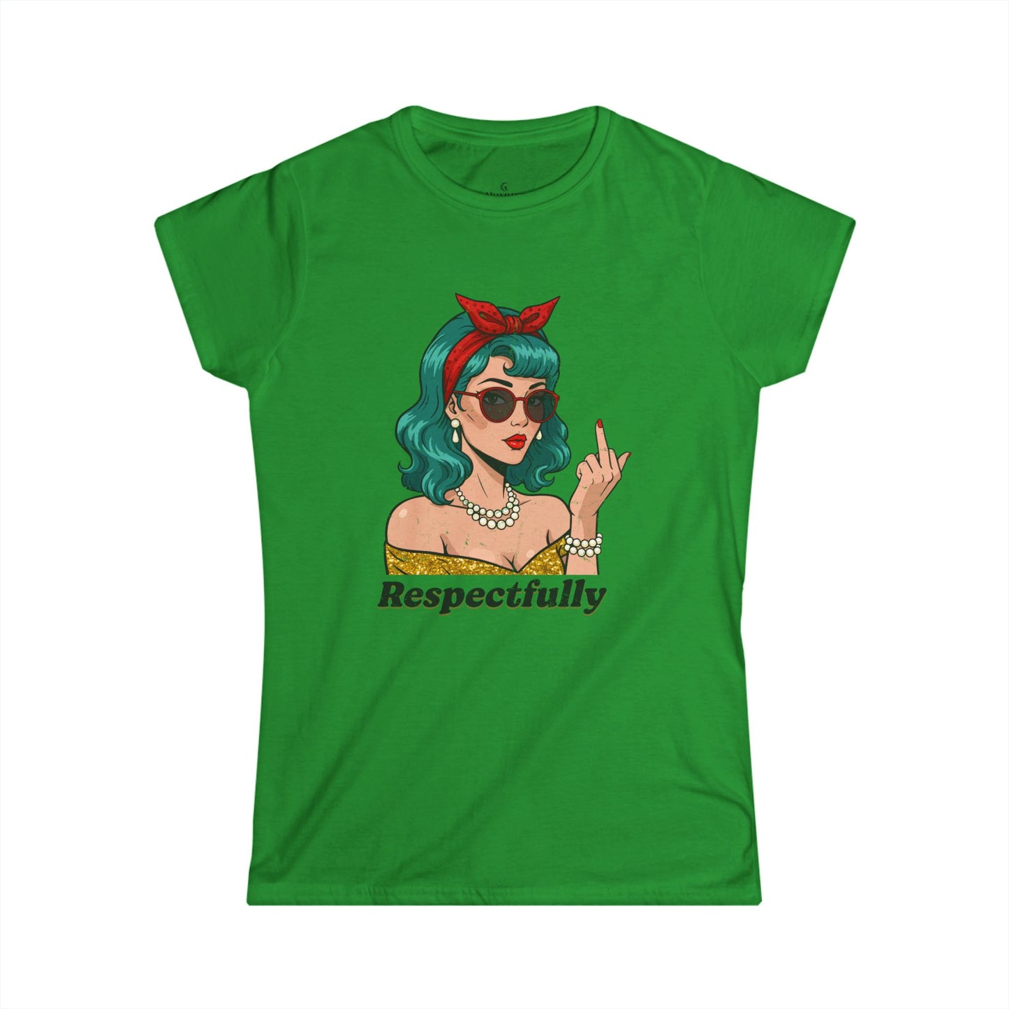 “Respectfully” Retro Women’s Snarky Graphic Tee