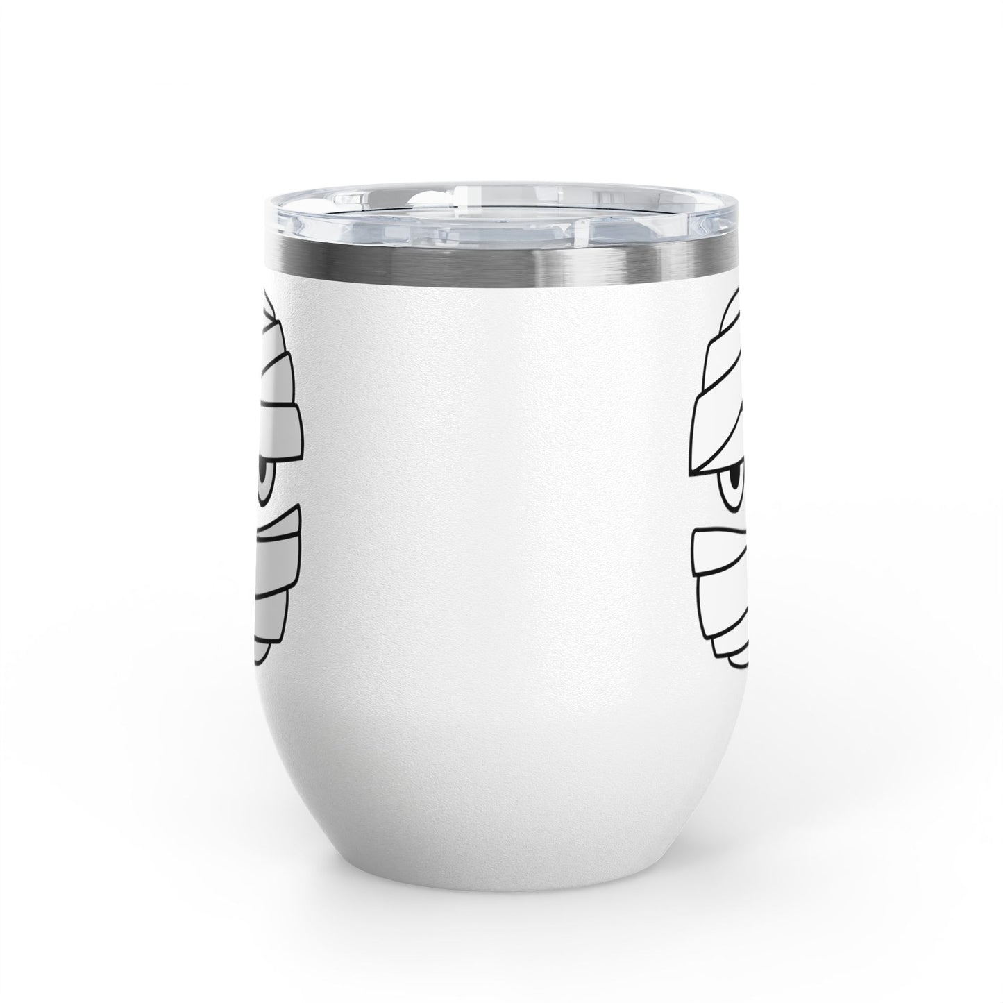 Wine Tumbler, 12oz - Spooky Mummy