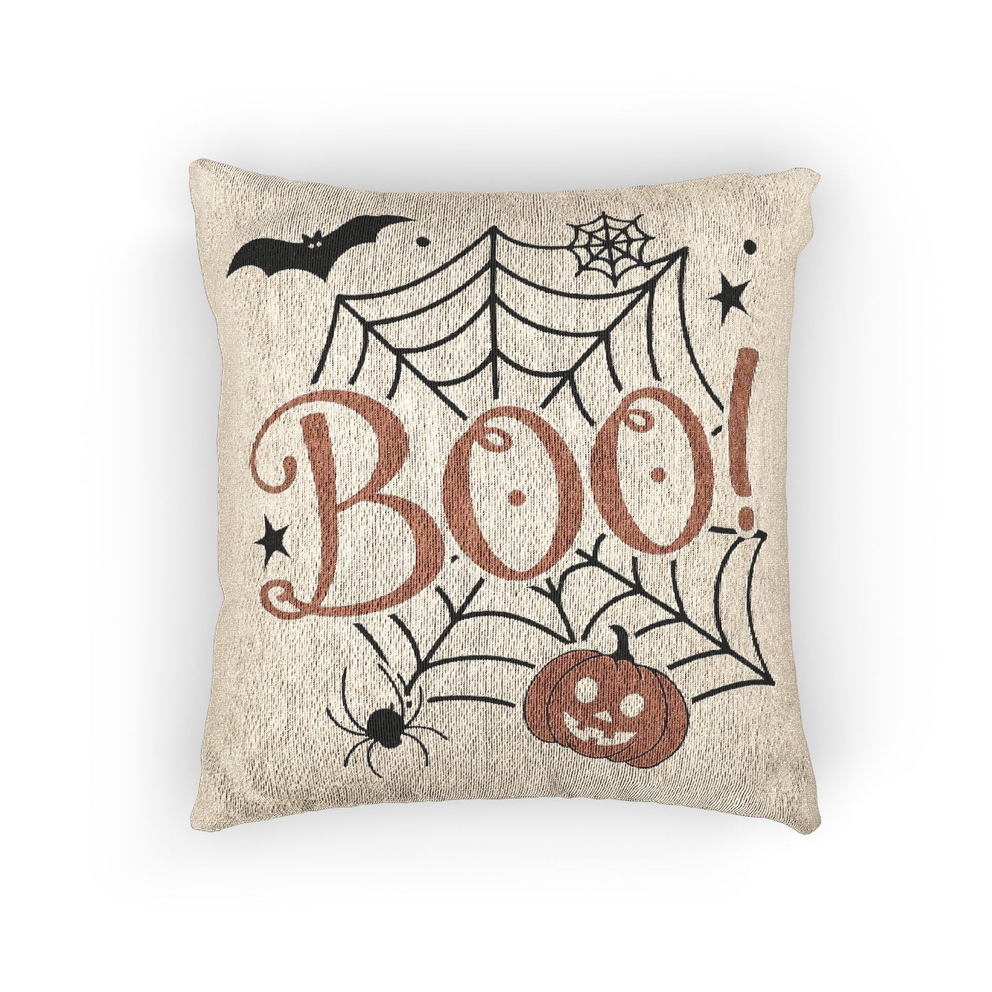 Halloween Woven Pillow - Boo!