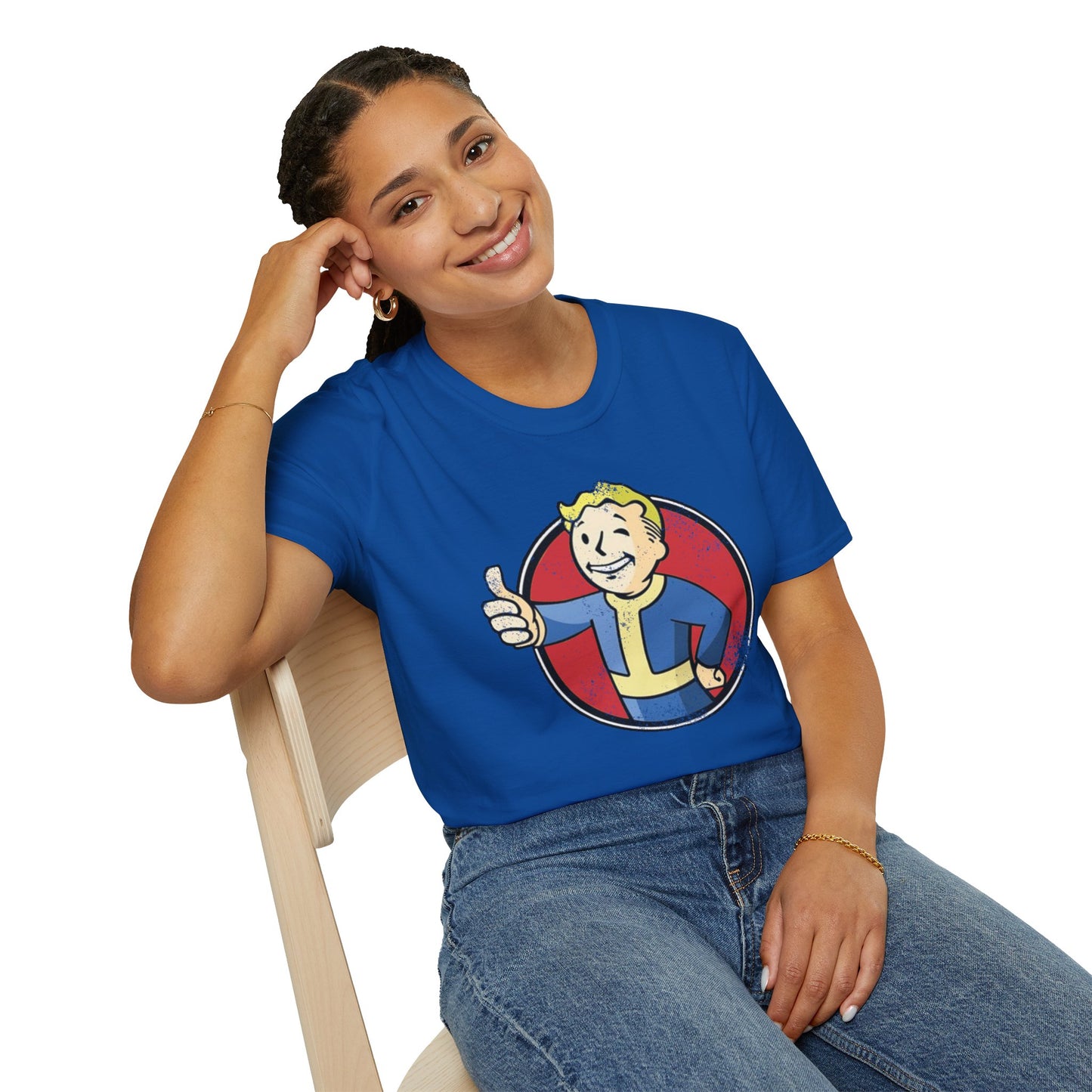 Fallout Distressed Vault Boy Unisex T-Shirt - up to 5X
