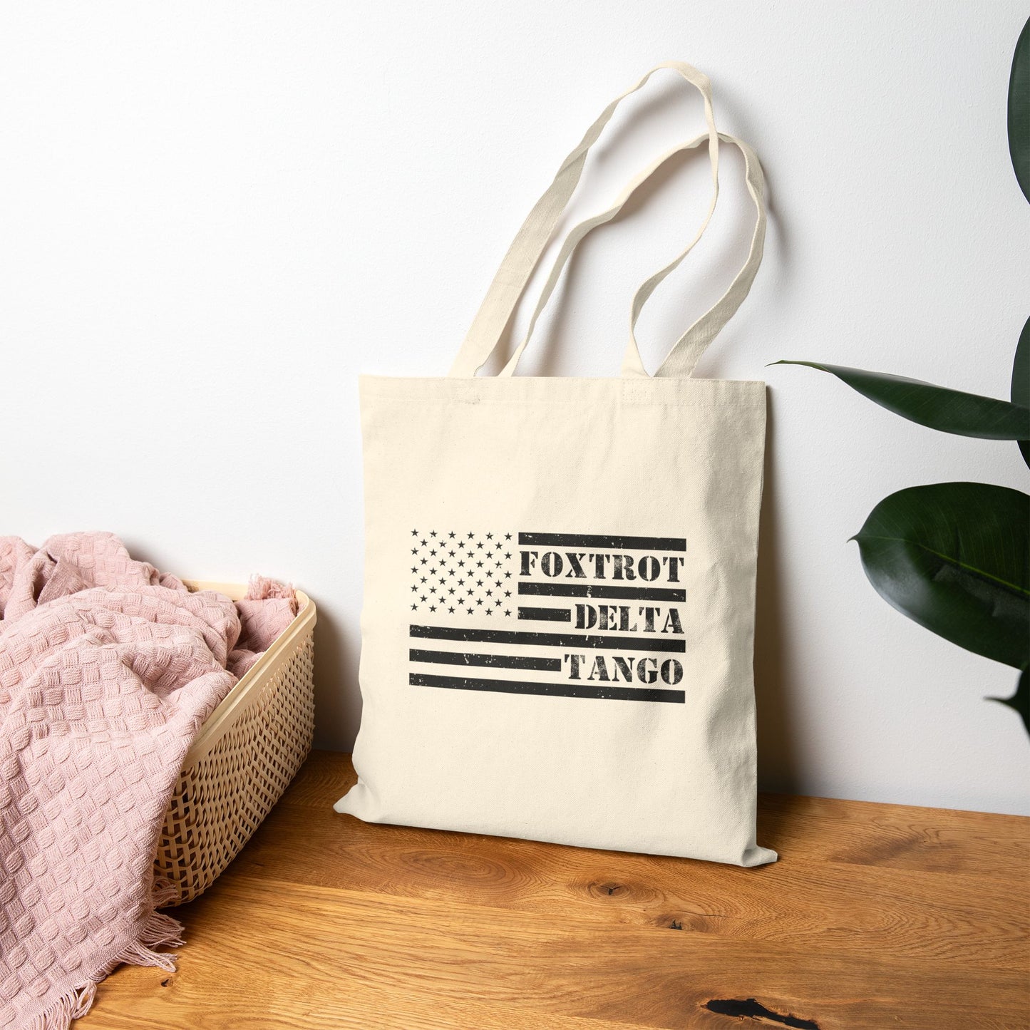 Canvas Tote - FOXTROT-DELTA-TANGO