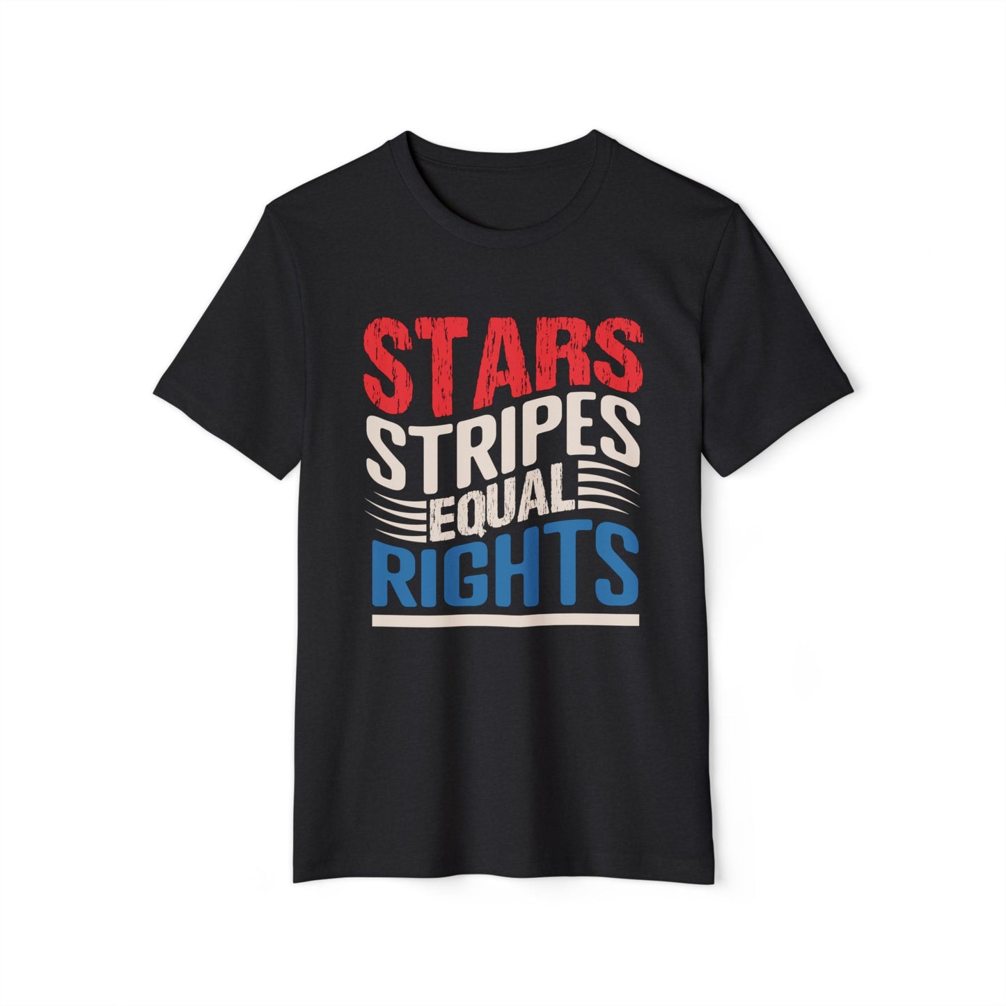 Stars-Stripes-Equal Rights Organic Unisex Tee