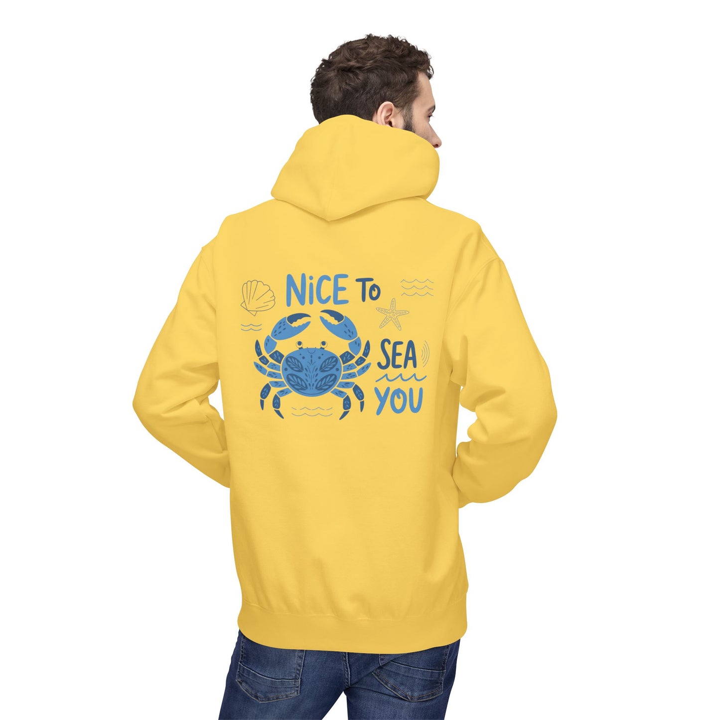 Nice to Sea You Crab Hoodie - Unisex Midweight Fleece