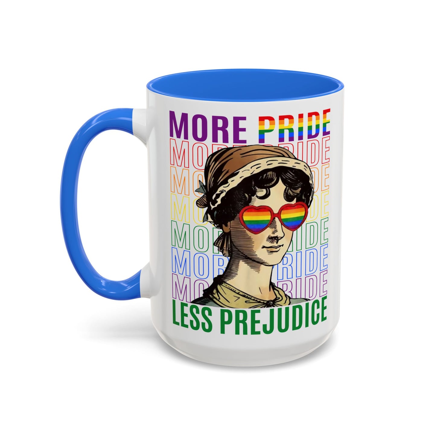 Color Accent Ceramic Mug - Jane Austen LGBTQ+