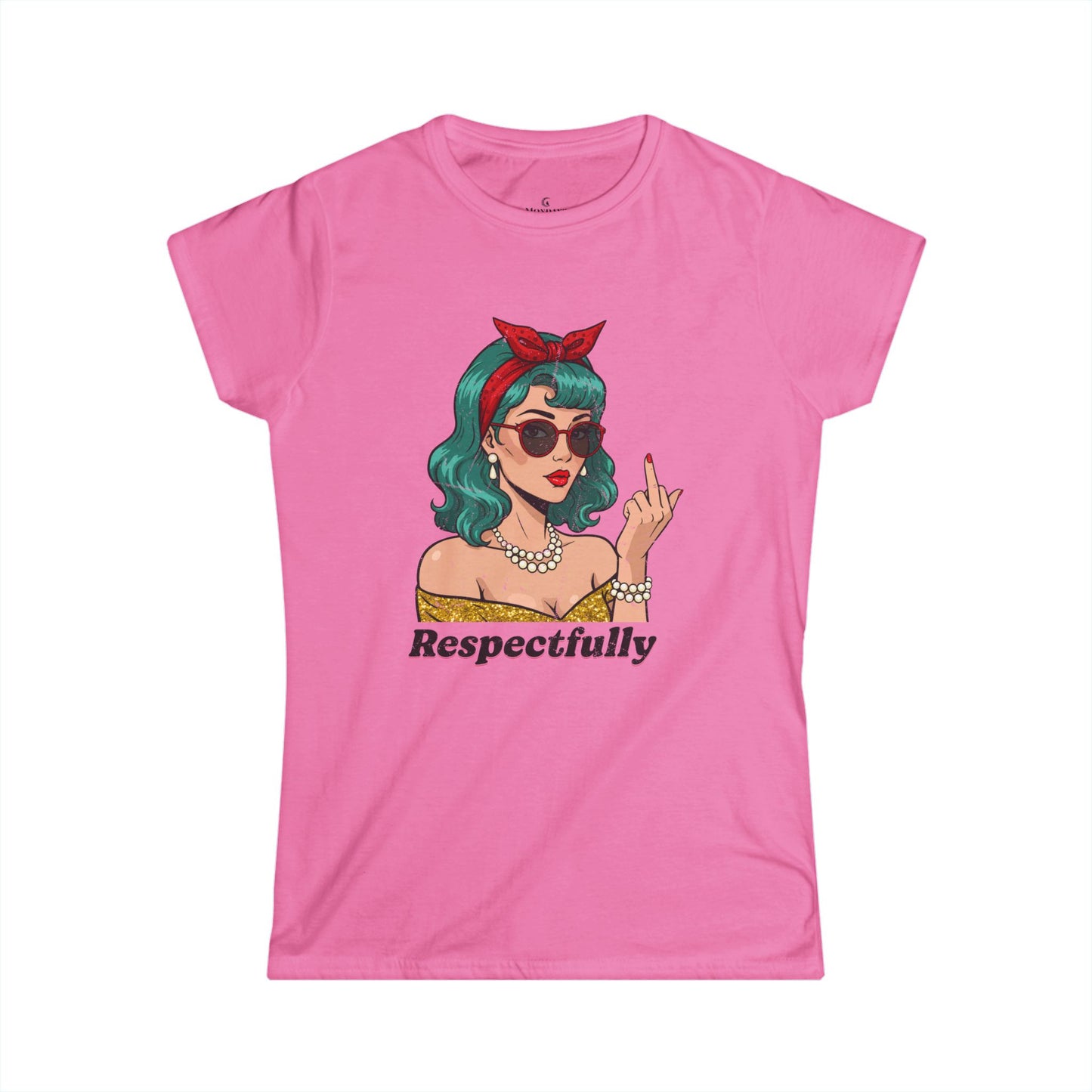“Respectfully” Retro Women’s Snarky Graphic Tee