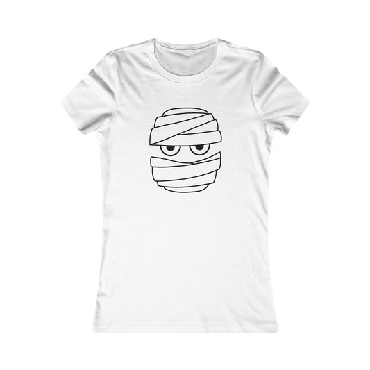 Women's Fitted Tee - Halloween Mummy
