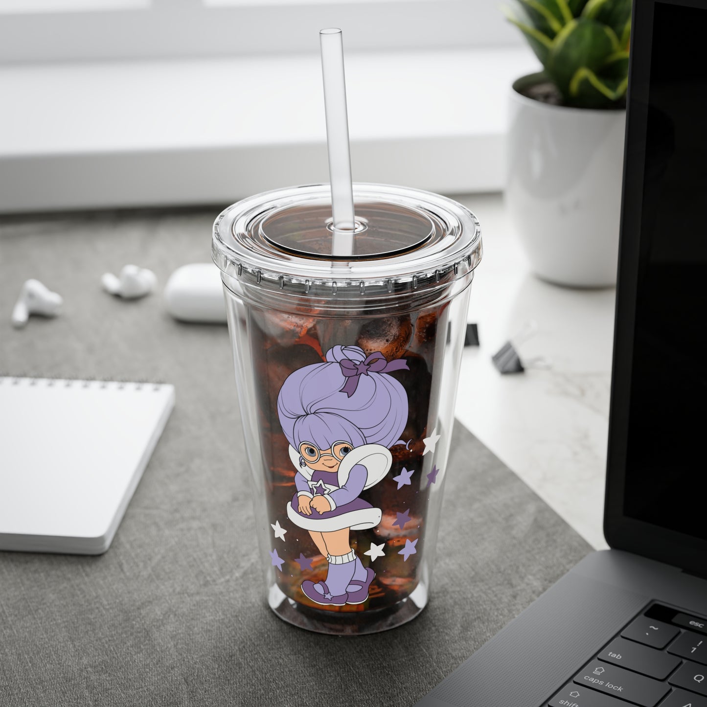 Rainbow Brite 16oz Acrylic Tumbler featuring Shy Violet