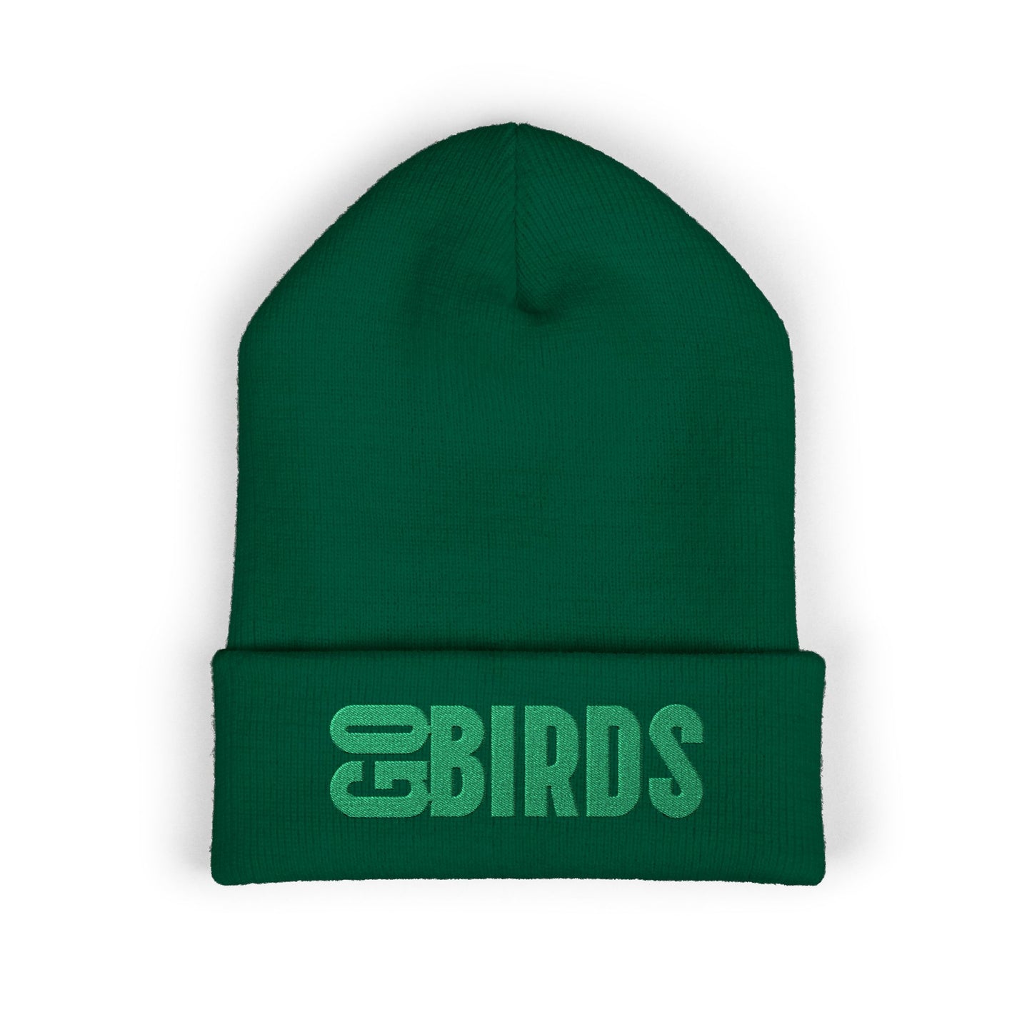 Cuffed Beanie - Eagles Embroidered 'Go Birds'