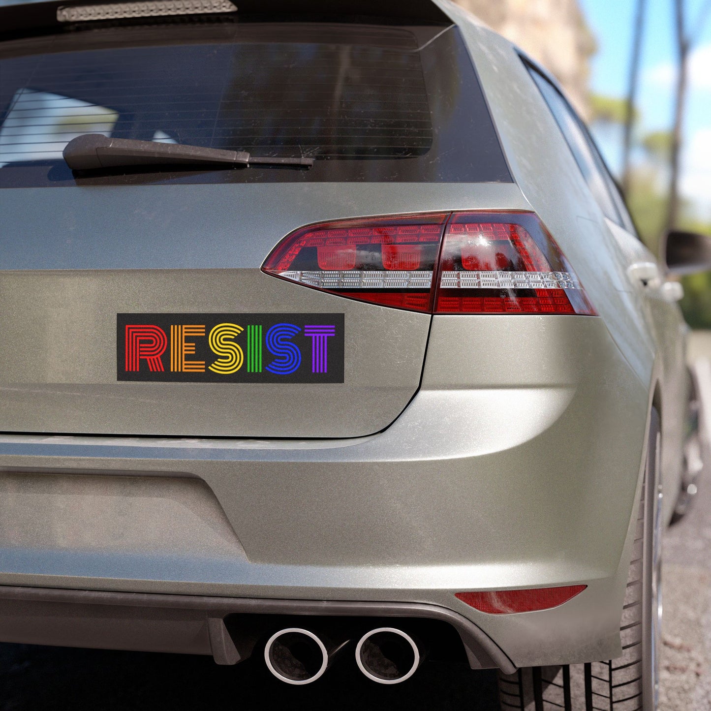 Car Magnet - Rainbow ‘RESIST’