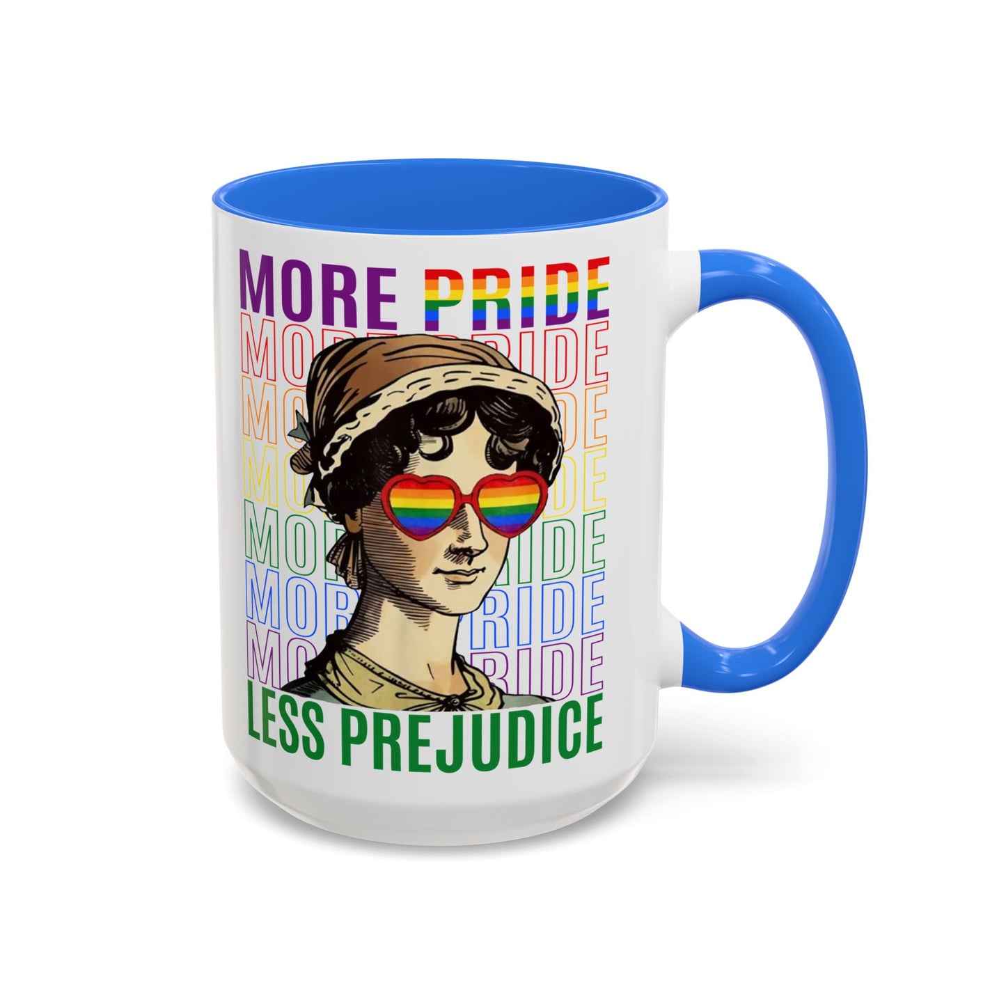 Color Accent Ceramic Mug - Jane Austen LGBTQ+