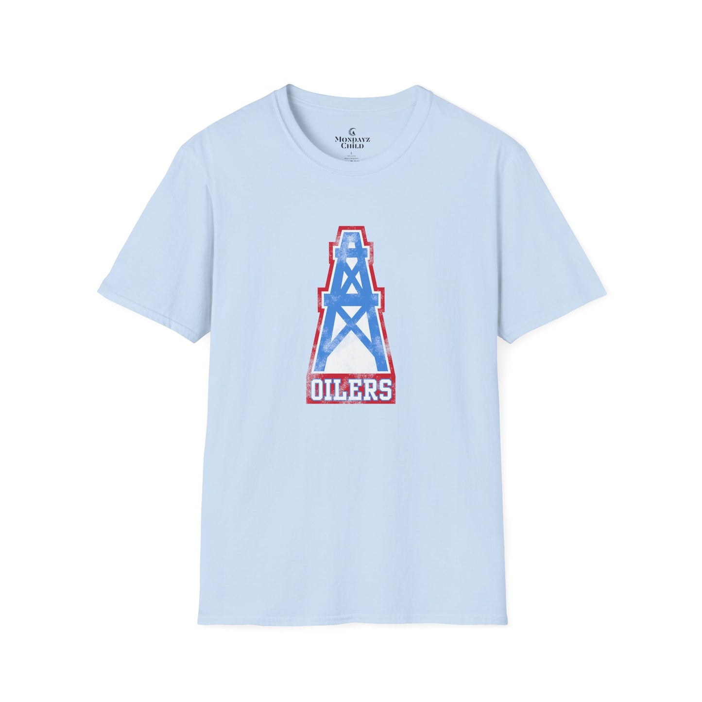 Unisex Tee - Houston Oilers Distressed Oil Derrick