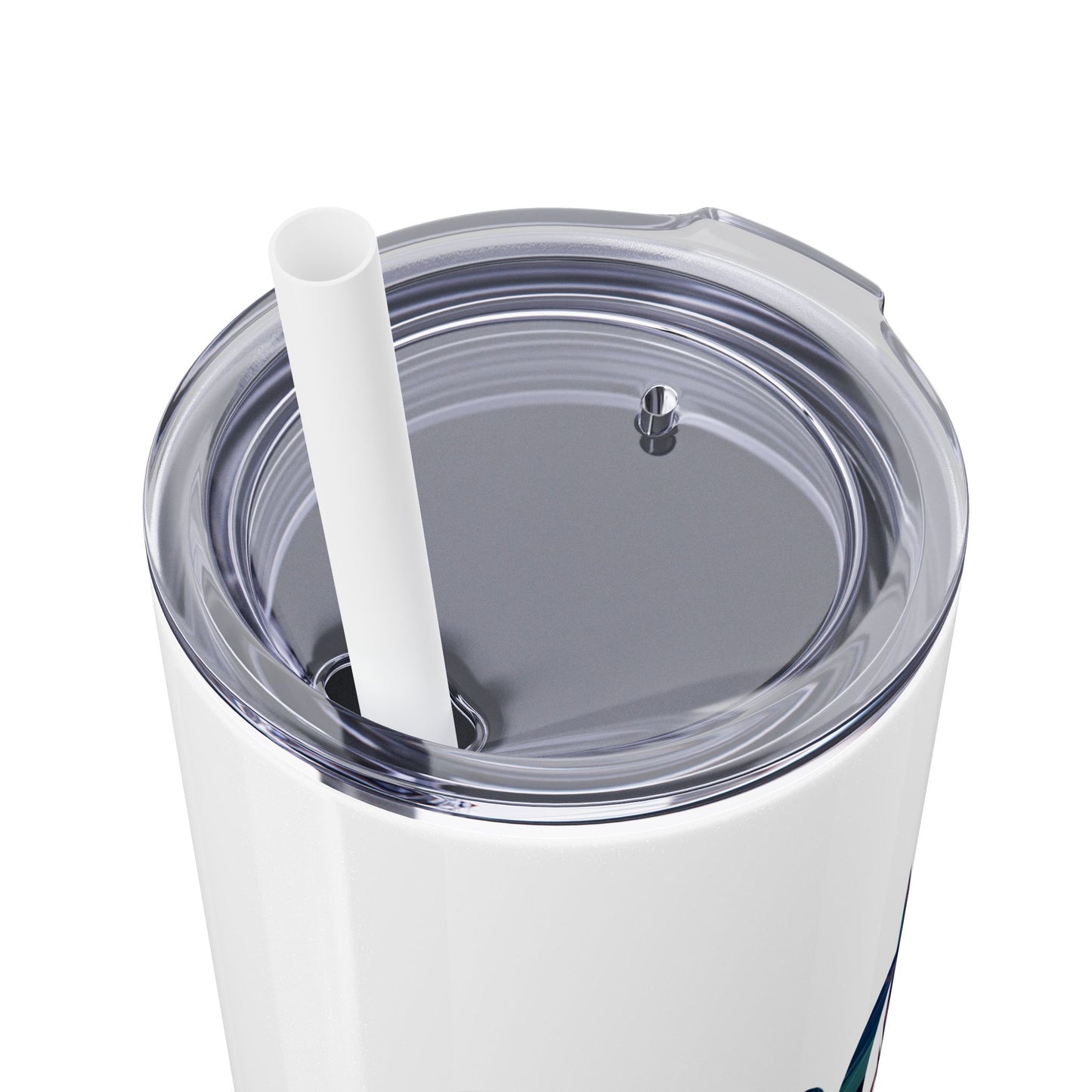 Seas the Day Skinny Tumbler with Straw - 20oz Travel Cup