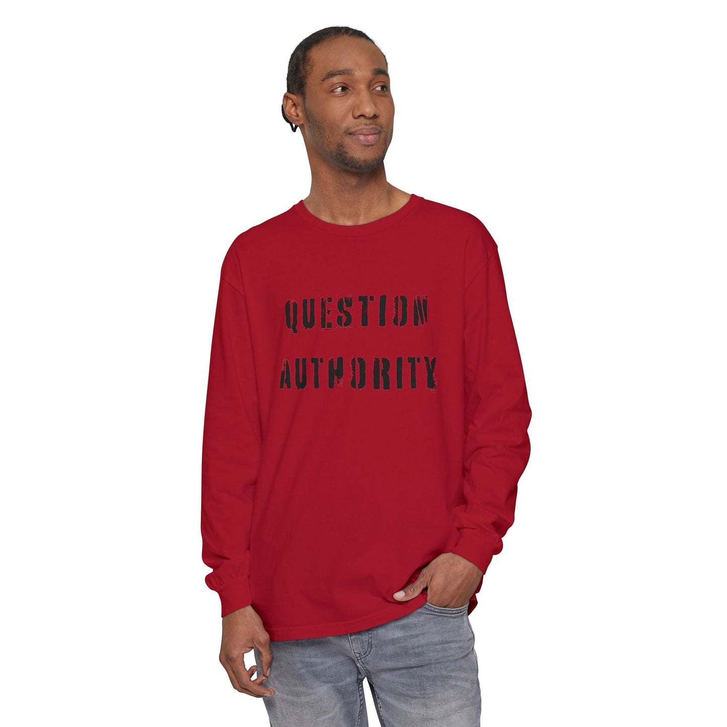 QUESTION AUTHORITY Unisex Long Sleeve Tee