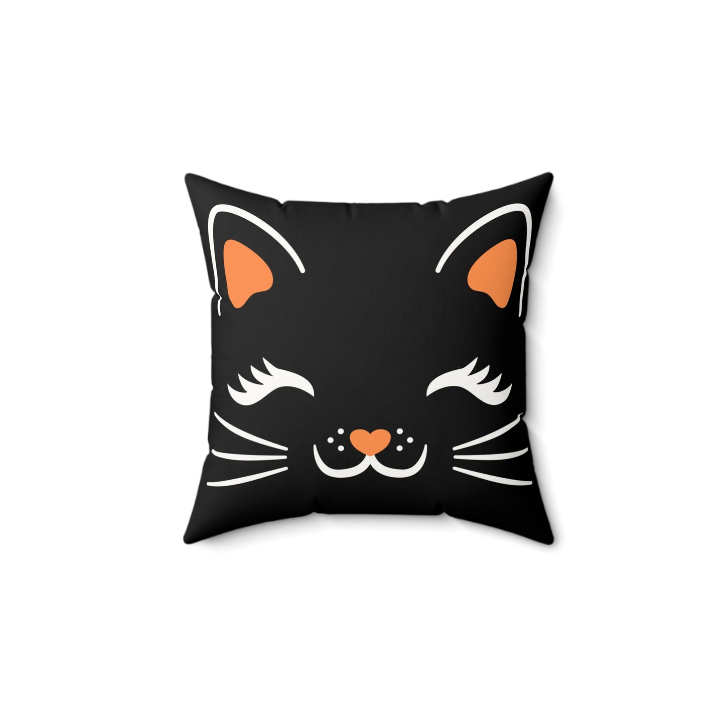 Halloween Pillow with Insert - Black Cat