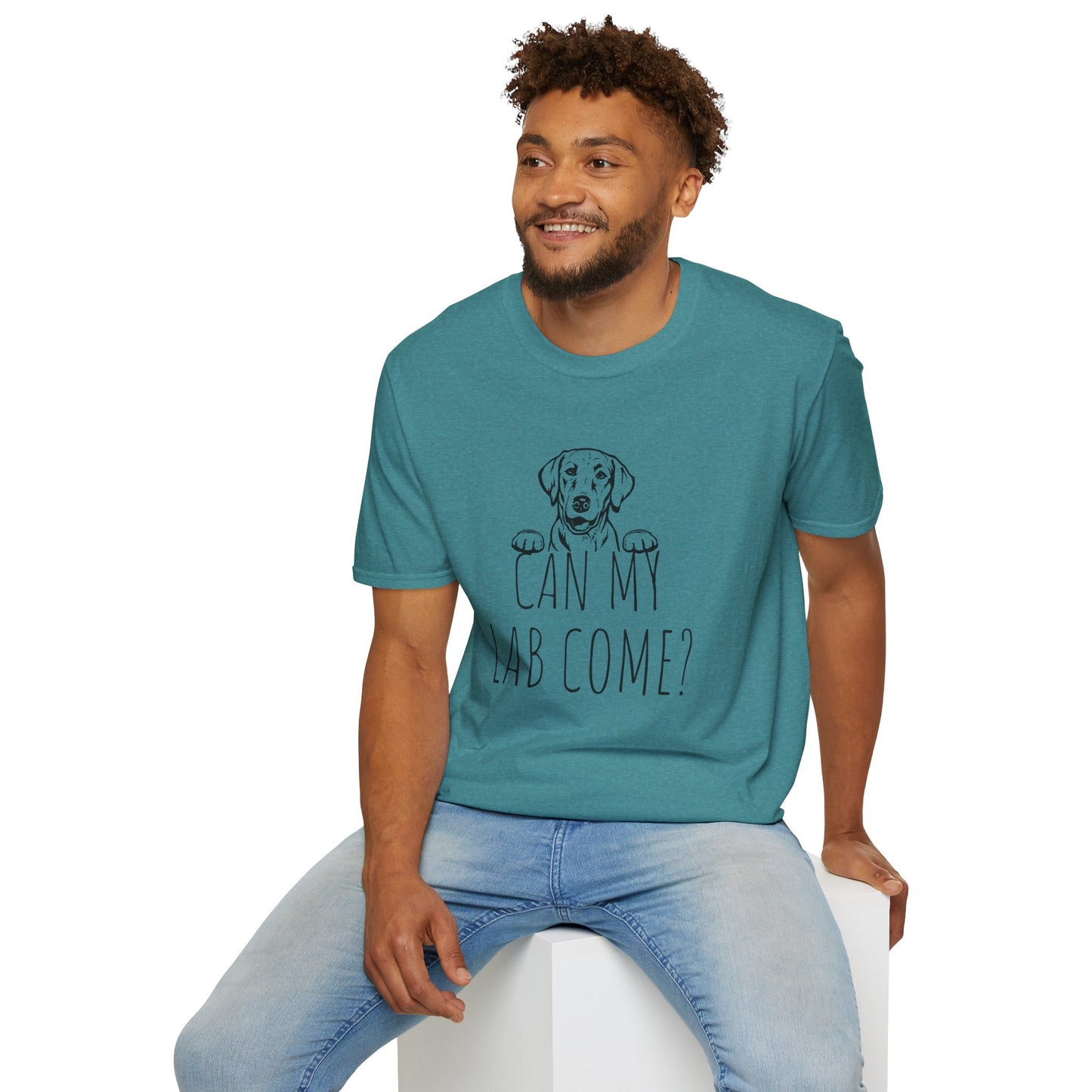 "Can My Lab Come?" Unisex Dog Lover's T-Shirt