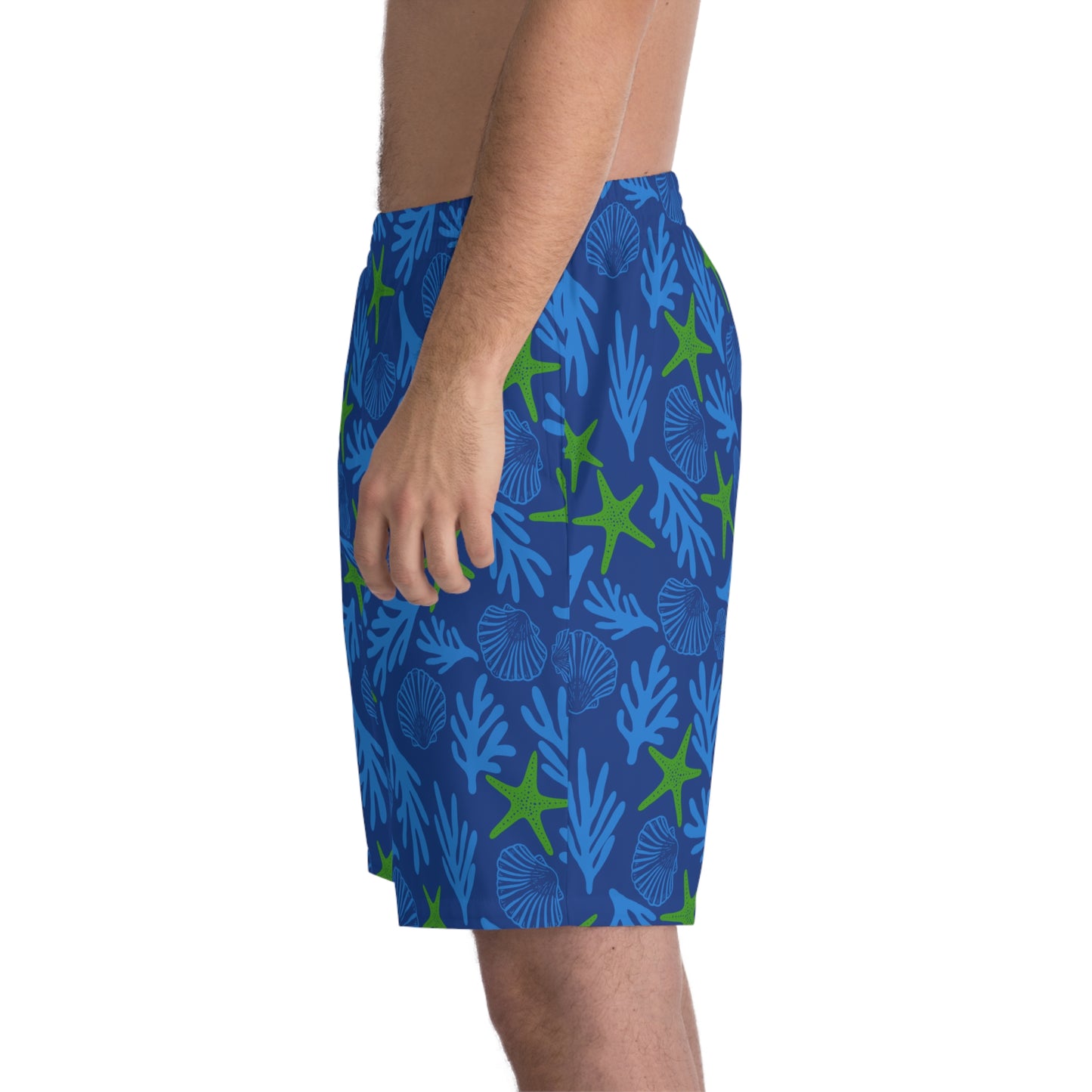 Men's Beach Shorts - Tropical Ocean Design