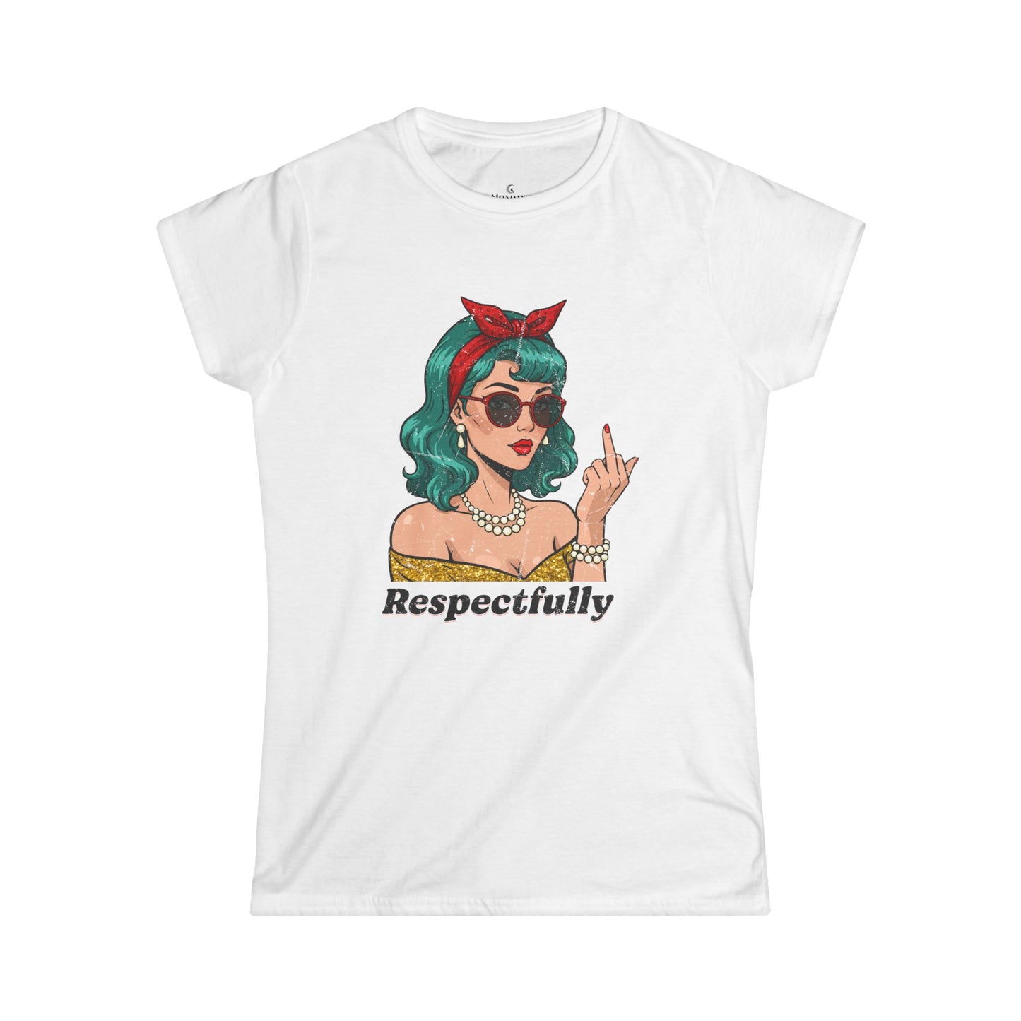 “Respectfully” Retro Women’s Snarky Graphic Tee