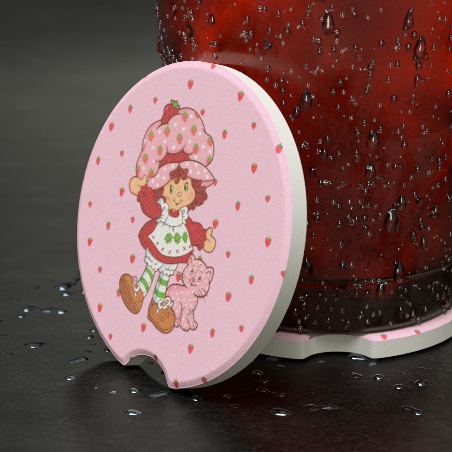 Strawberry Shortcake Soapstone Car Coaster