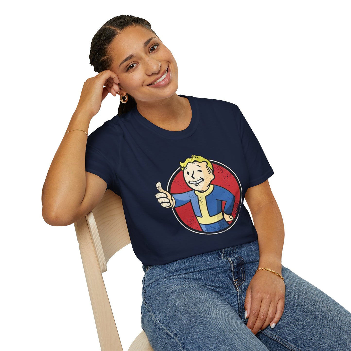 Fallout Distressed Vault Boy Unisex T-Shirt - up to 5X